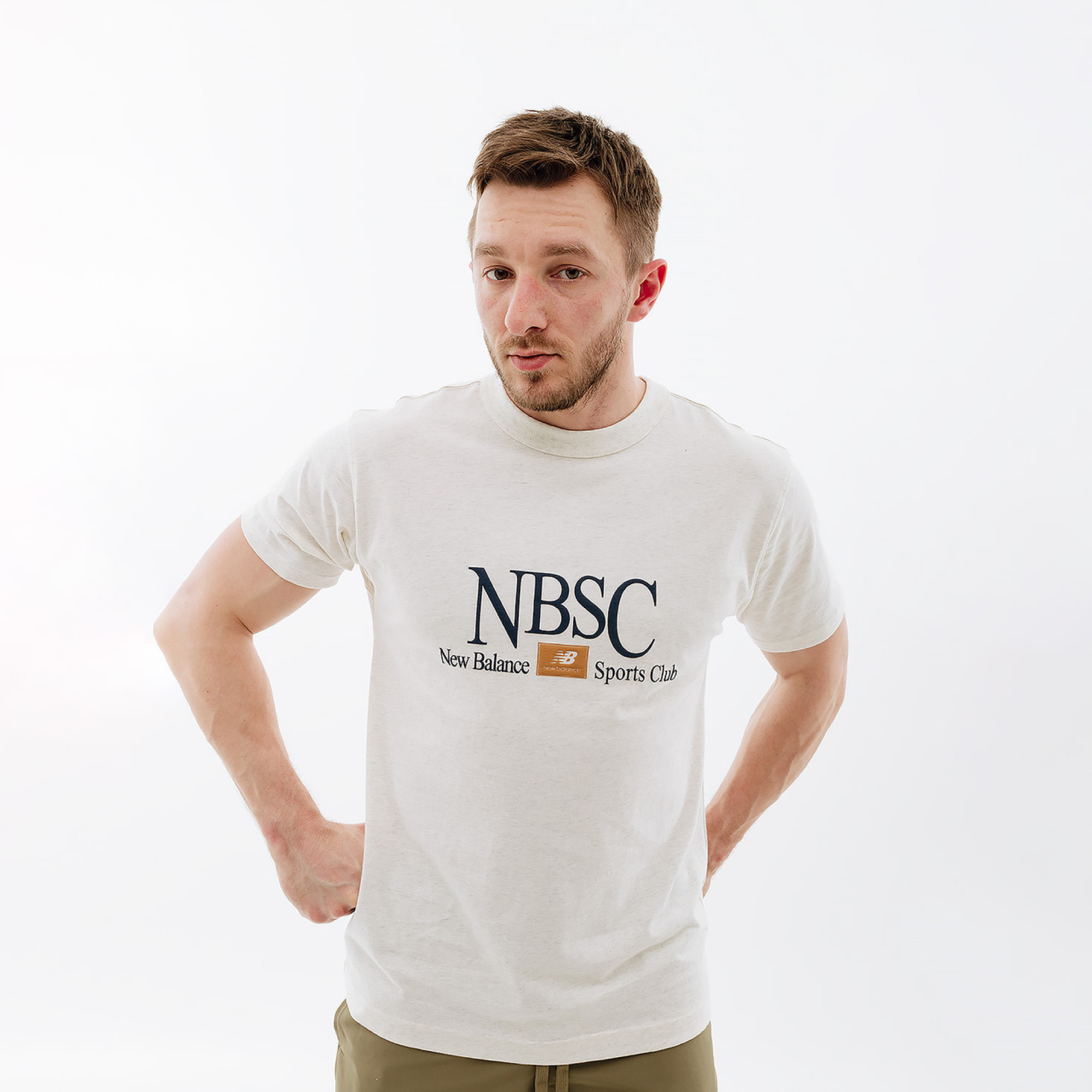 Чоловіча Футболка New Balance Athletics Sports Club Бежевий M (MT31558OTH) - 2 - Robinzon.ua