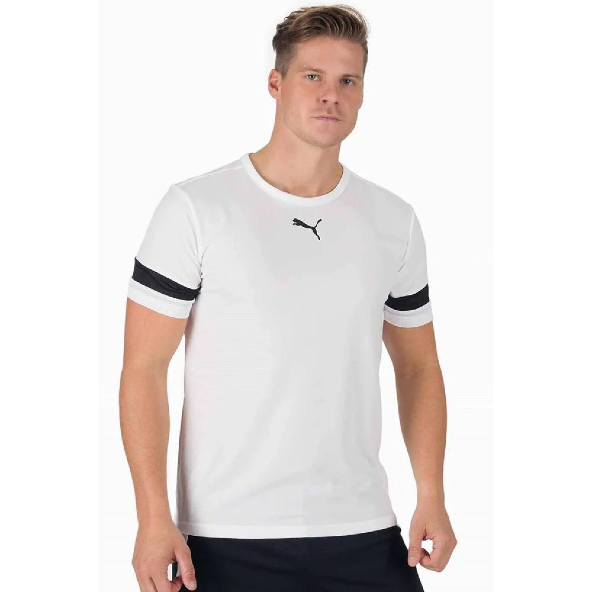 Чоловіча Футболка Puma teamRISE Jersey білий Чол S 704932-04 S - 1 - Robinzon.ua