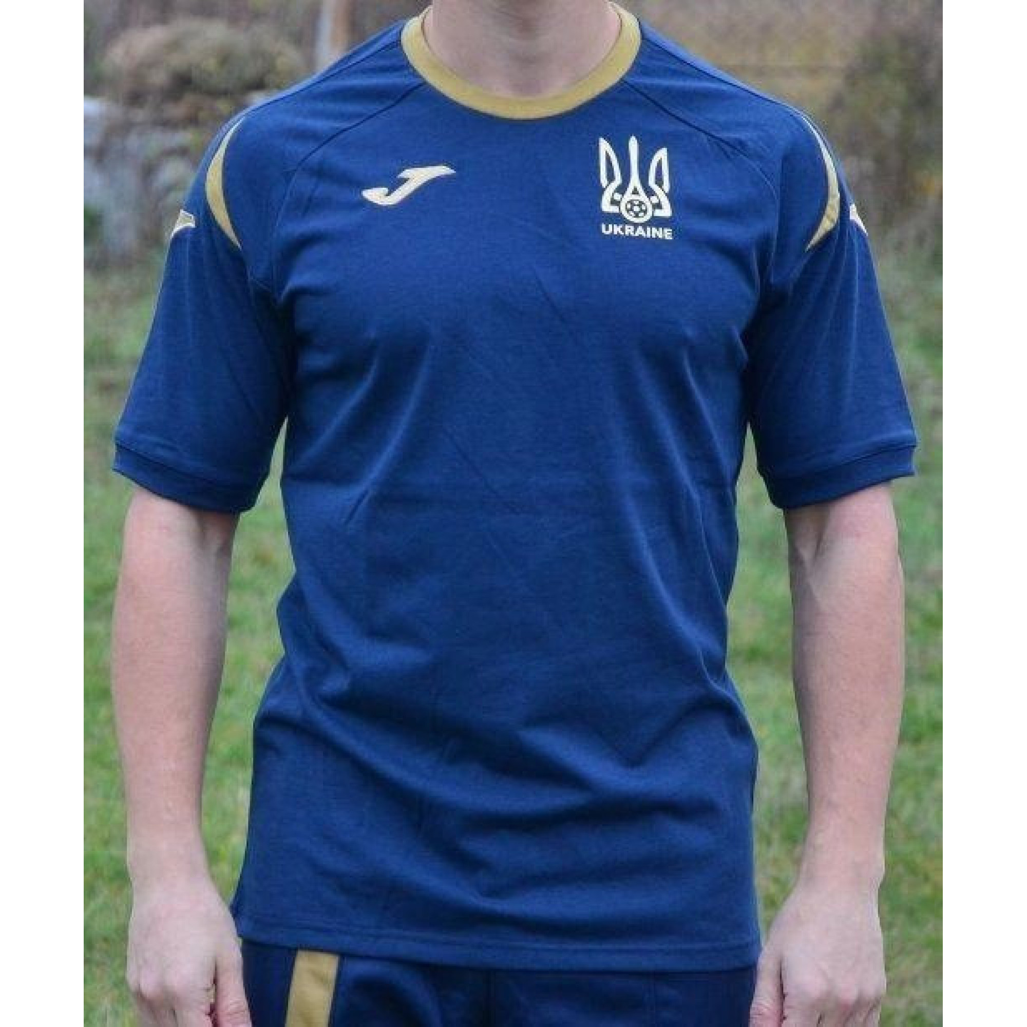 Чоловіча футболка Joma UKRAINE темно-синій XS FFU201032.18 XS - Robinzon.ua