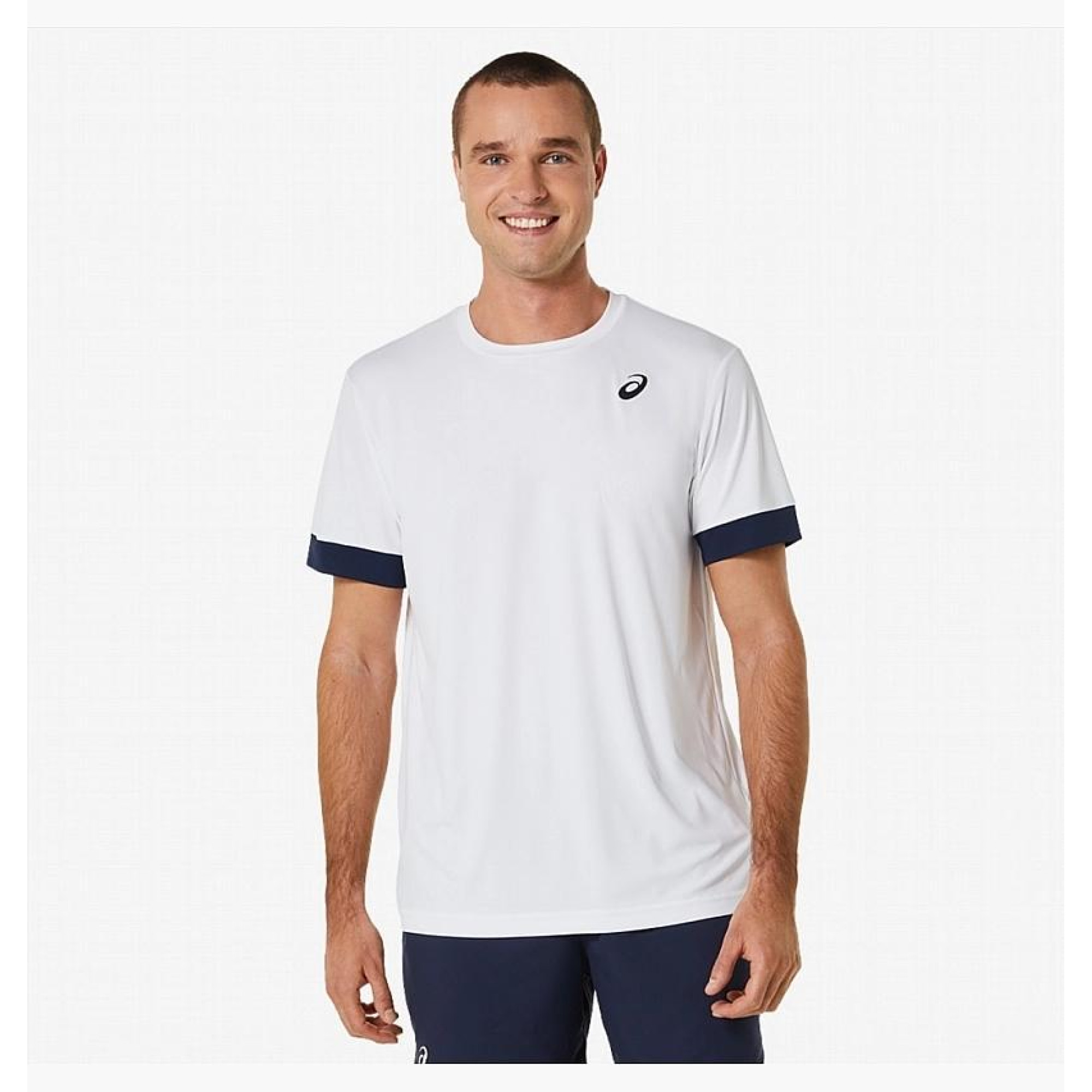 Чоловіча Футболка Asics COURT SS TOP Білий M (2041A255-102 M) - Robinzon.ua