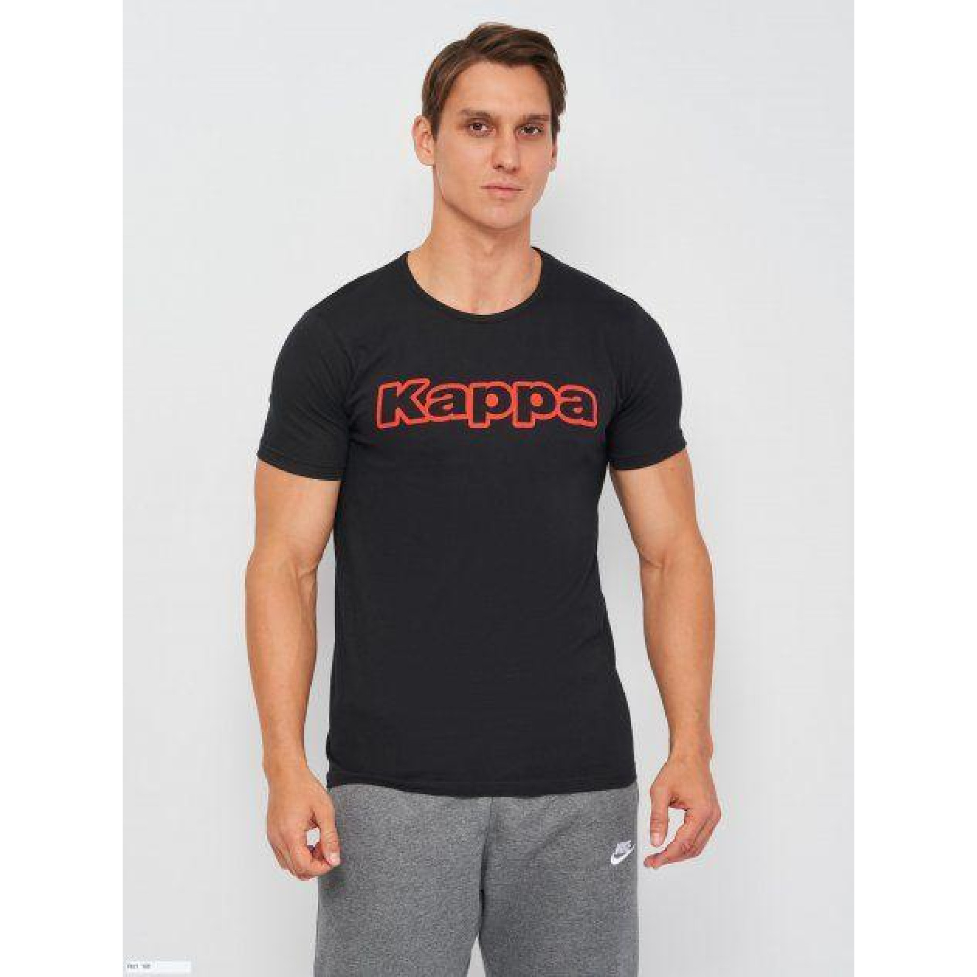 Футболка Kappa T-shirt Mezza Manica Girocollo stampa logo petto чорний M Чоловік K1335 Nero-M - Robinzon.ua