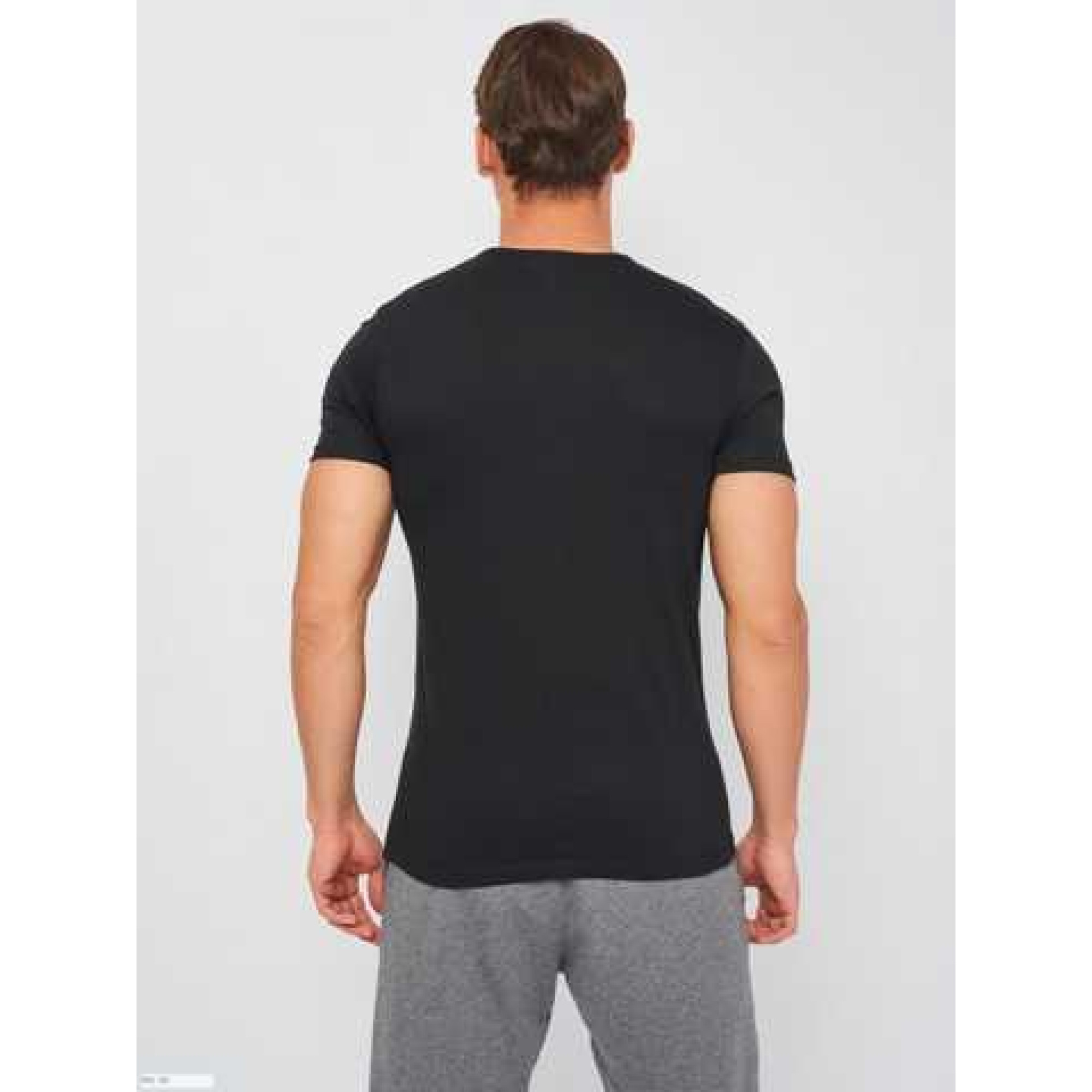 Футболка Kappa T-shirt Mezza Manica Girocollo con stampa logo petto черный M Муж K1335 Nero-M - 2 - Robinzon.ua