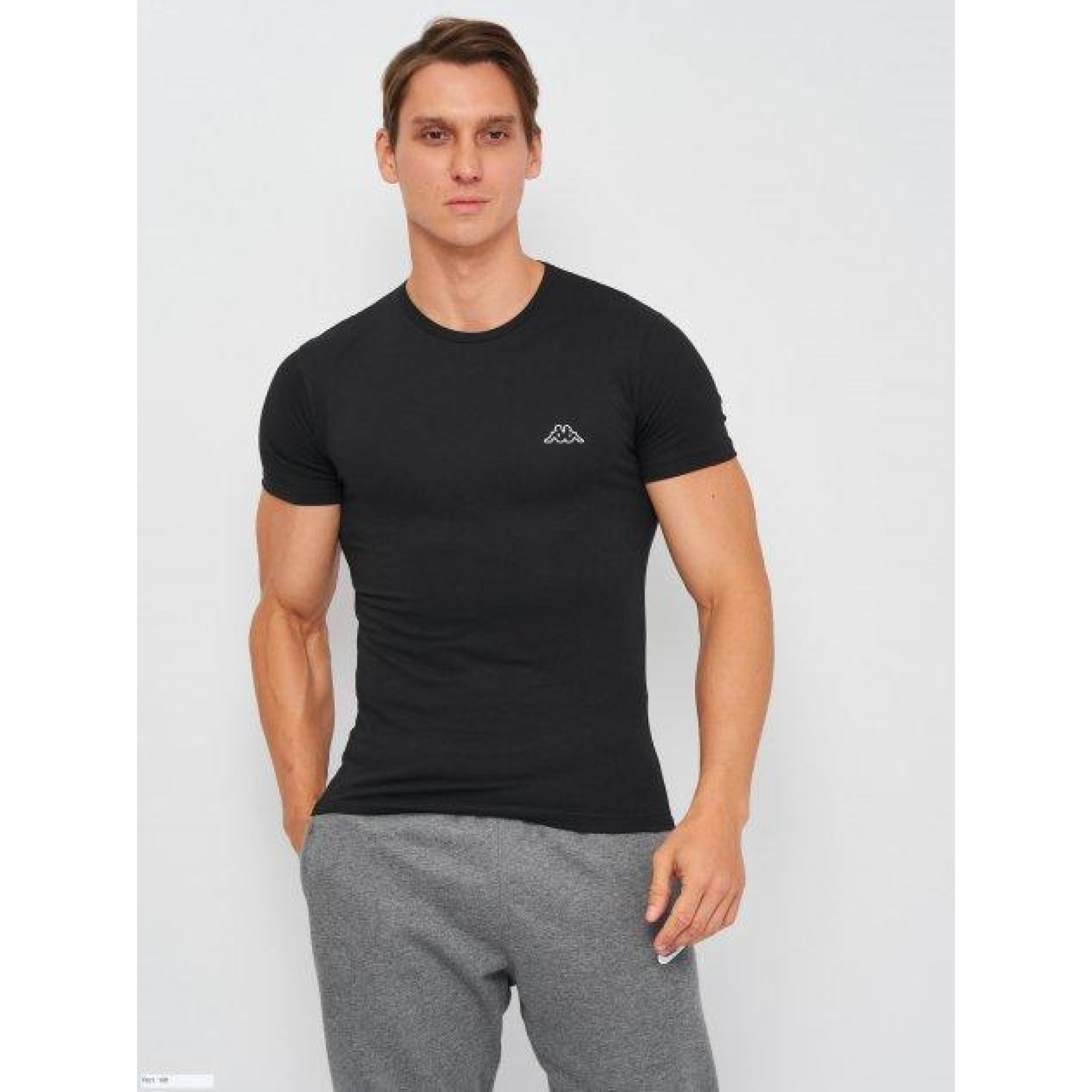 Футболка Kappa T-shirt Mezza Manica Girocollo чорний Чол 2XL K1306 Nero 2XL - Robinzon.ua