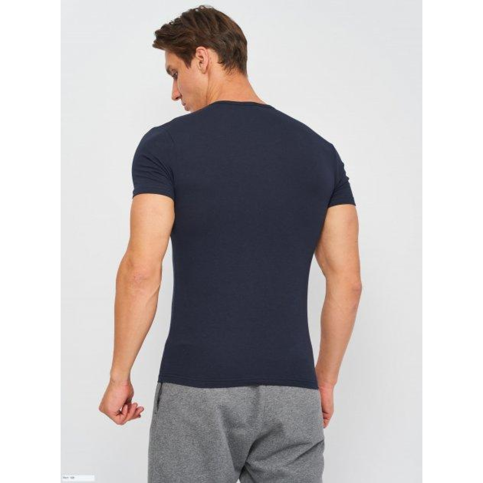 Футболка Kappa T-shirt Mezza Manica Girocollo темно-синій Чол XL K1305 BluNavy XL - 1 - Robinzon.ua