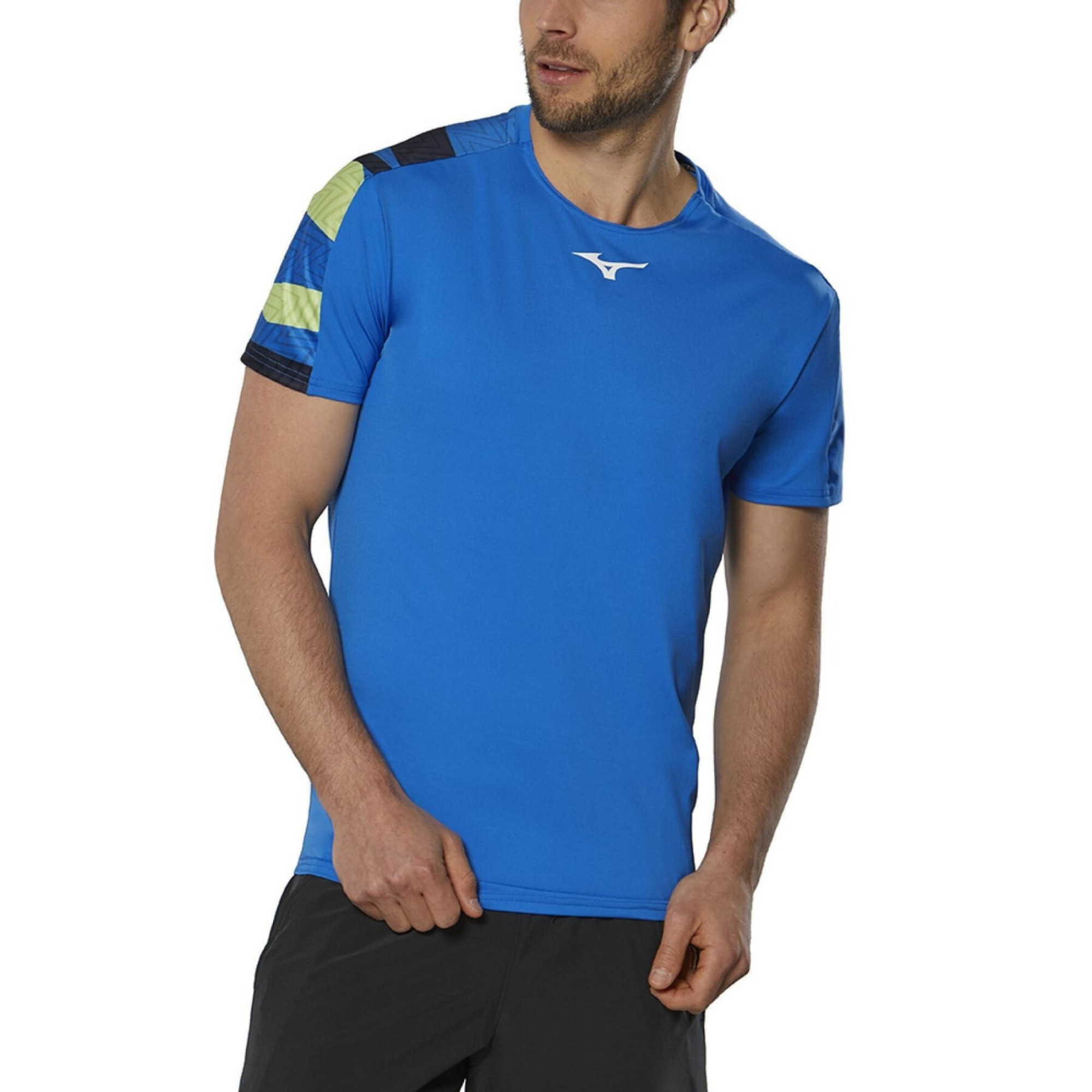 Чоловіча Футболка MIZUNO Shadow Graphic Tee синій (M) 62GA2002-25 M - Robinzon.ua