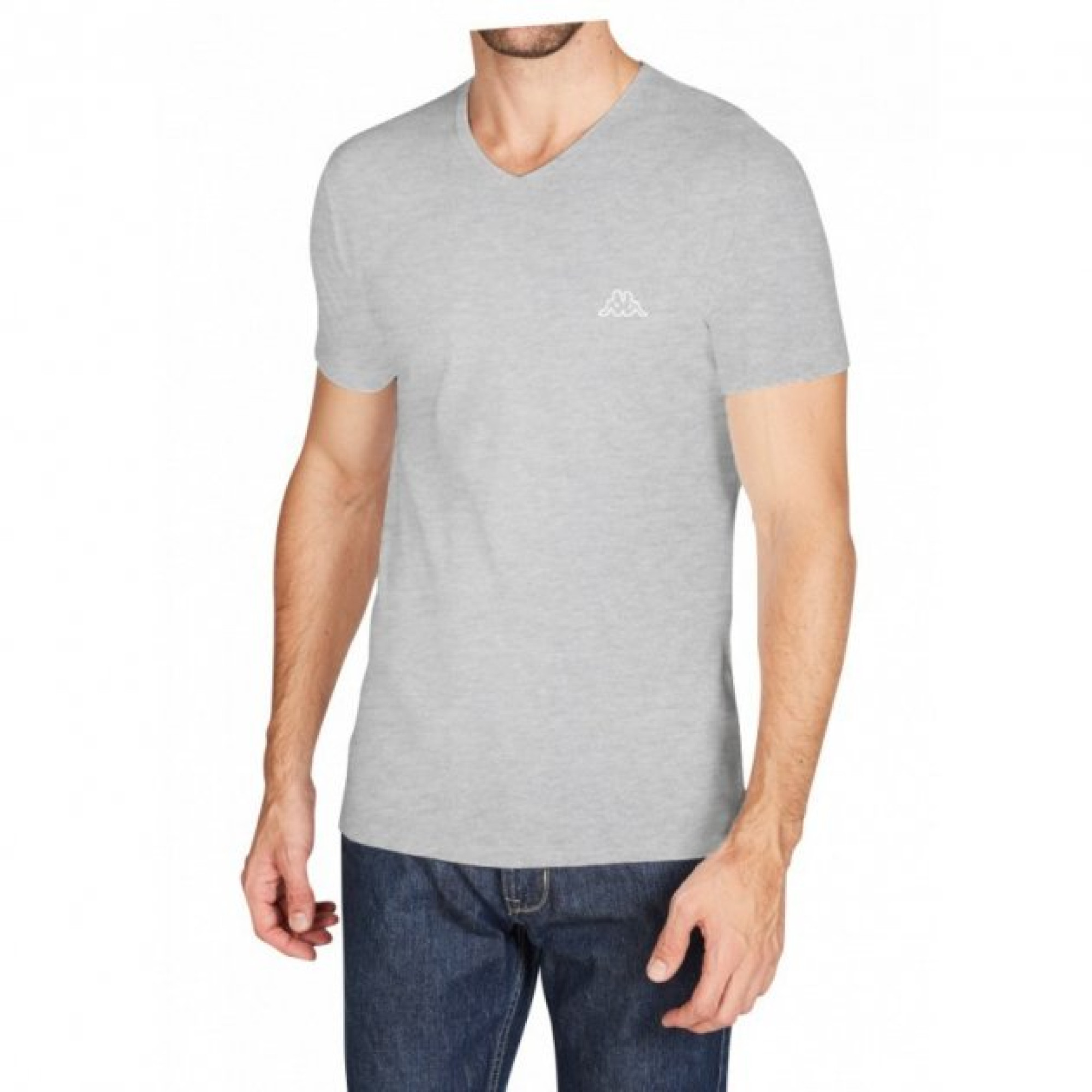 Футболка Kappa T-shirt Mezza Manica Scollo V сірий 2XL Чоловік K1311 GrigioUnito-2XL - Robinzon.ua