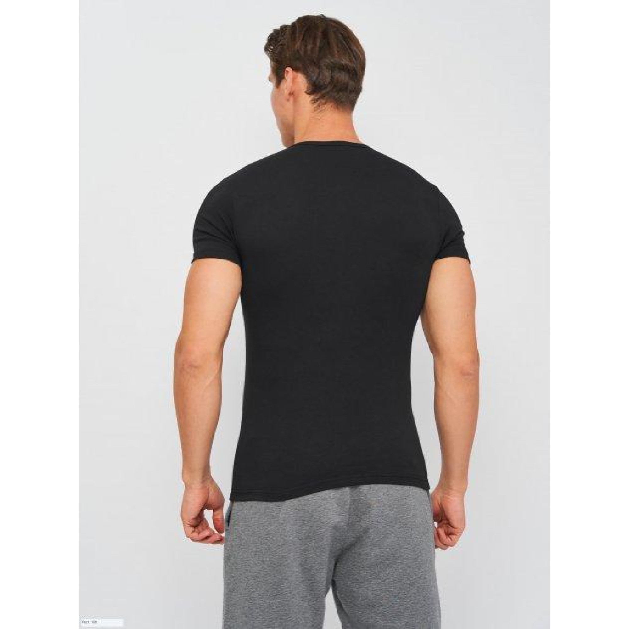 Футболка Kappa T-shirt Mezza Manica Girocollo антрацит Муж L K1304 Antracite L - 1 - Robinzon.ua