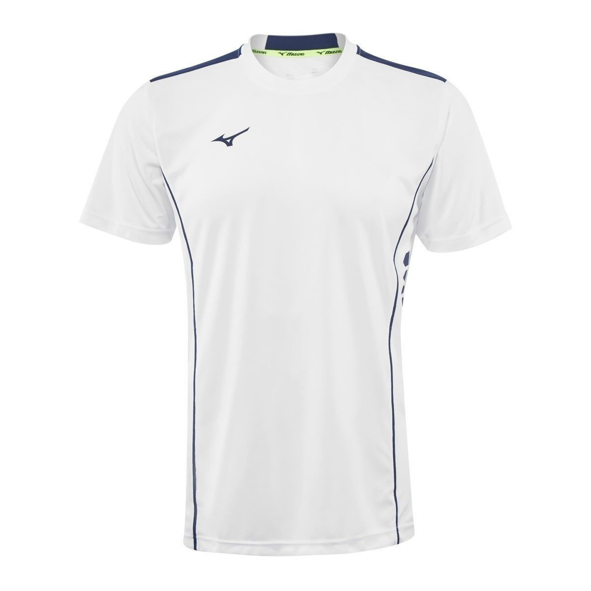 Футболка чоловіча MIZUNO Hex Rect Tee Білий/Синій XXL (62EA7002-71 XXL) - Robinzon.ua