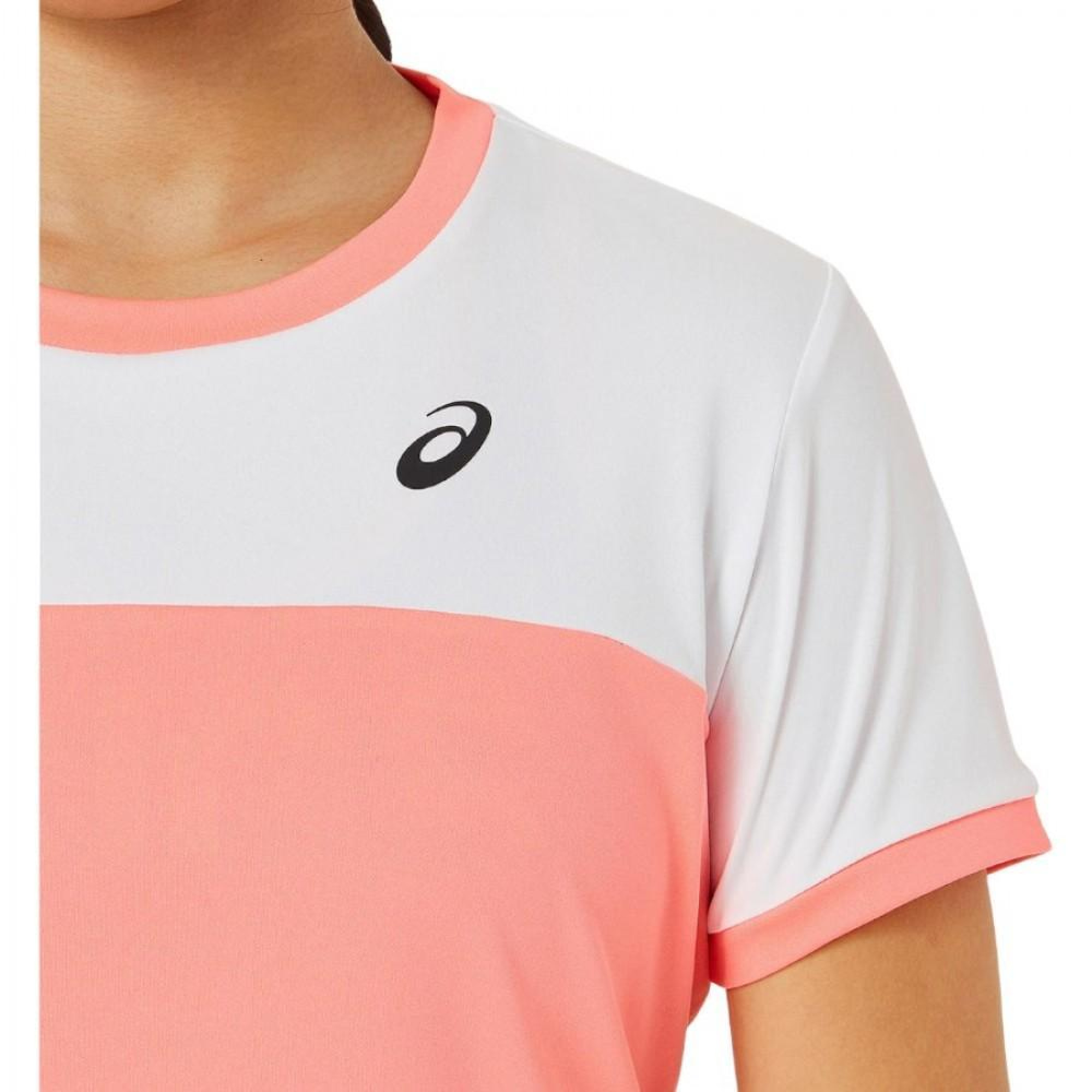 Дитяча Футболка Asics GIRLS TENNIS SS TOP Білий Кораловий 122-128 (2044A039-701 122-128) - 1 - Robinzon.ua