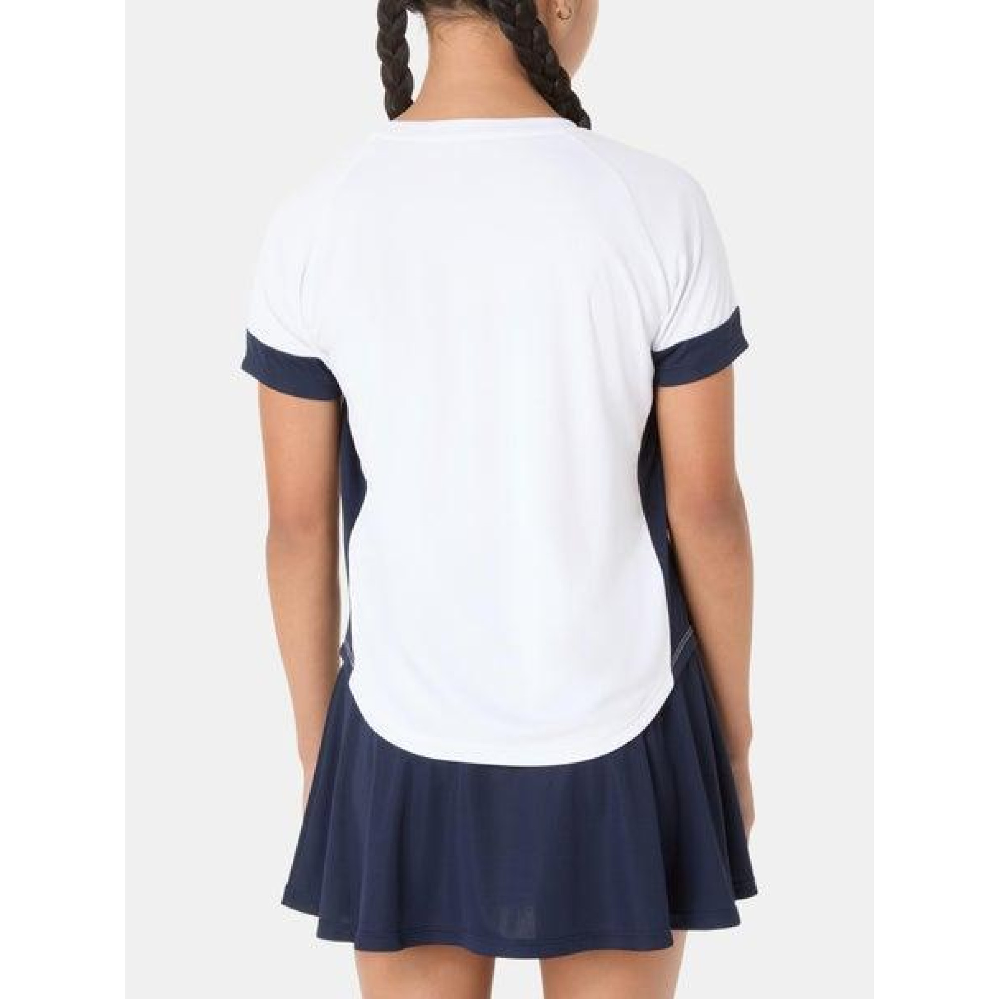 Дитяча Футболка Asics GIRLS TENNIS SS TOP Білий Темно-синій 128-137 (2044A045-101 128-137) - 1 - Robinzon.ua