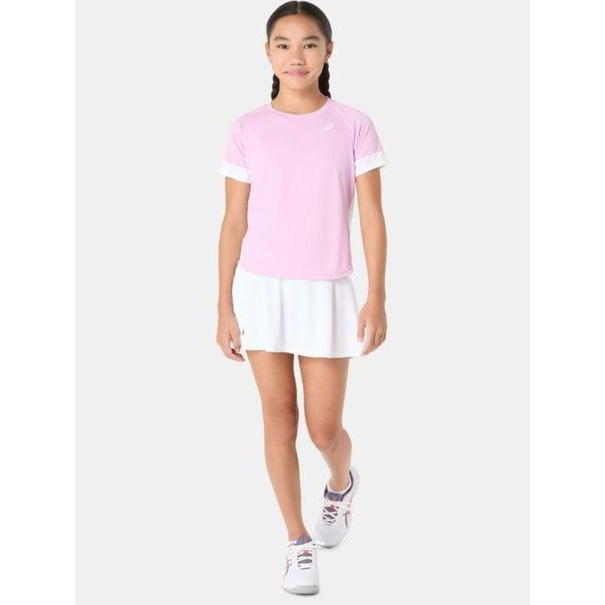 Дитяча Футболка Asics GIRLS TENNIS SS TOP Білий Рожевий 122-128 (2044A045-701 122-128) - 3 - Robinzon.ua