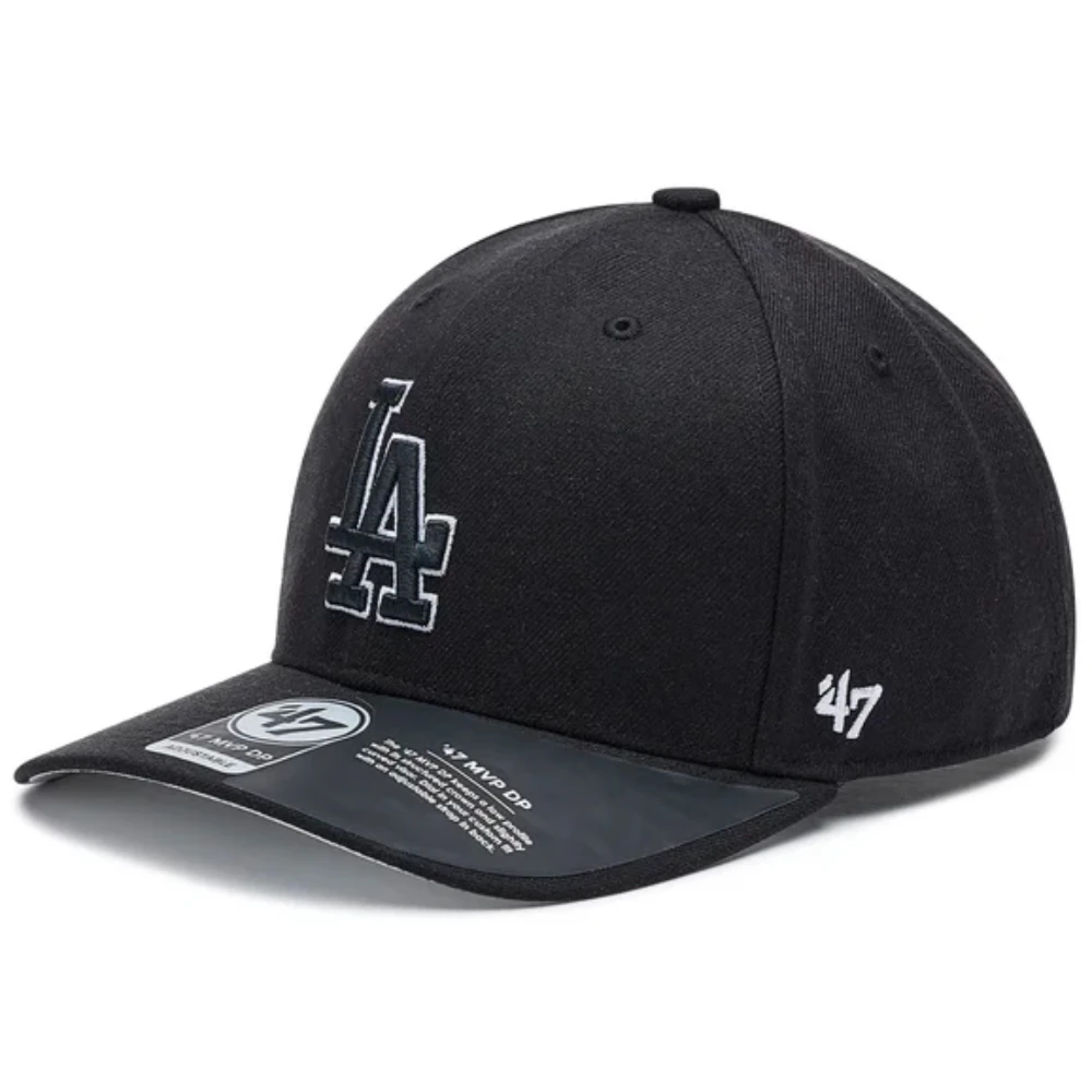 Кепка 47 Brand DP LOne Size ANGELES DODGERS Чорний One Size (B-CLZOE12WBP-BKB) - Robinzon.ua