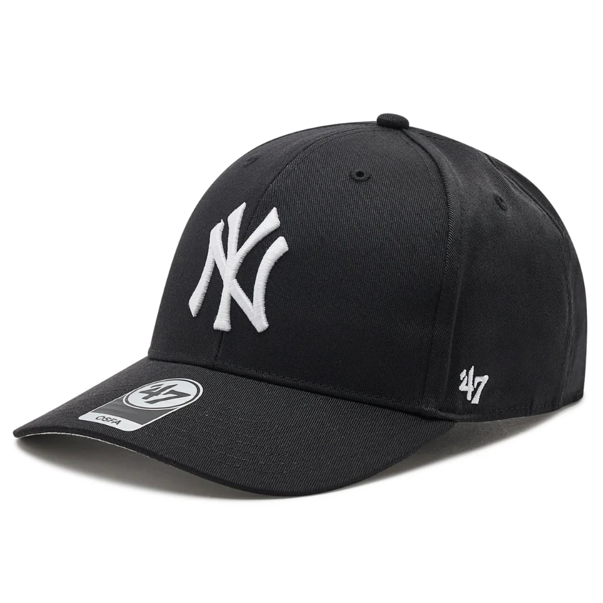 Кепка 47 Brand NEW YORK YANKEES RAISED BASIC Чорний One Size (B-RAC17CTP-BK) - Robinzon.ua
