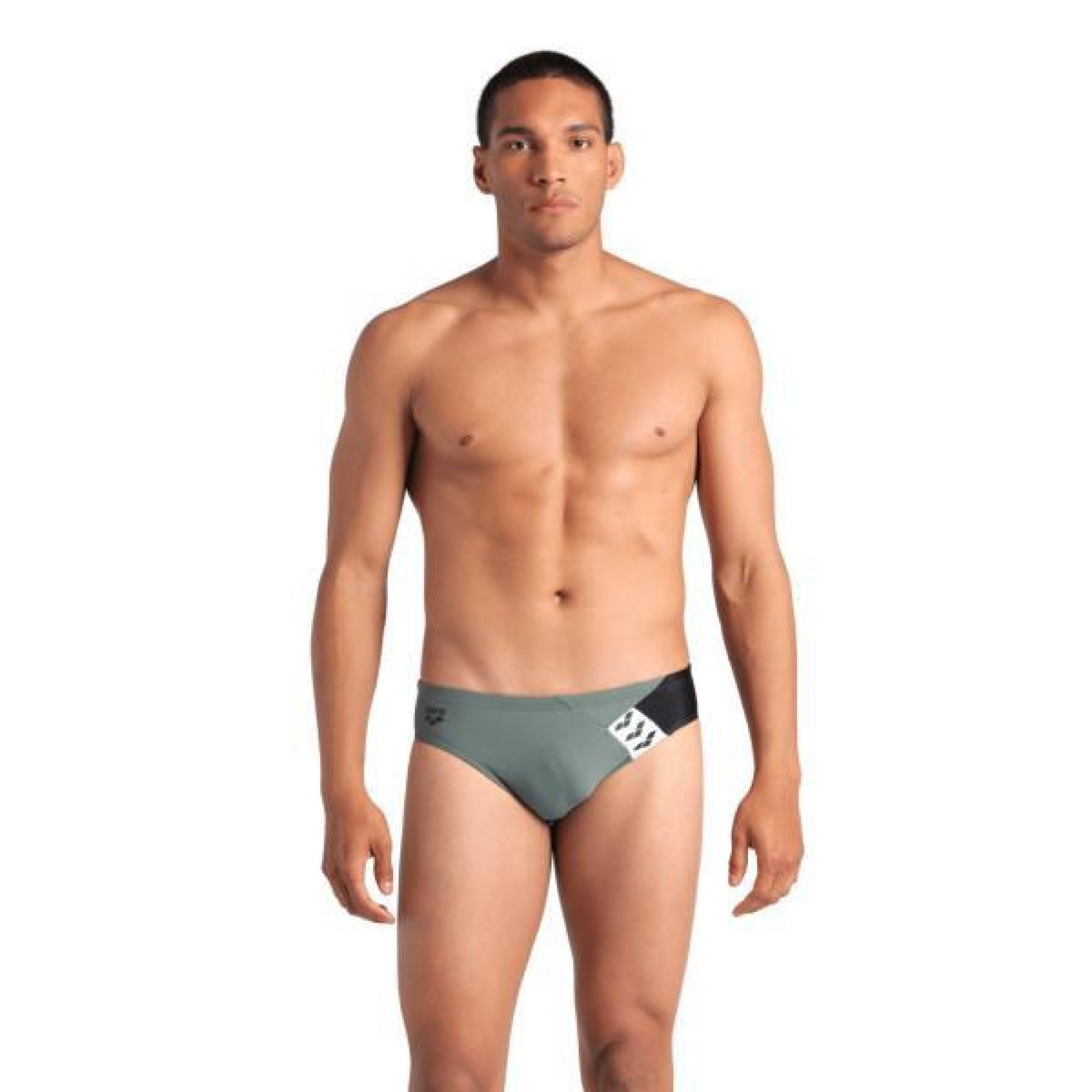 Плавки-сліпи для чоловікі Arena STRIPE SWIM BRIEFS оливковий, чорний Чол 105 007929-650 105 - 2 - Robinzon.ua