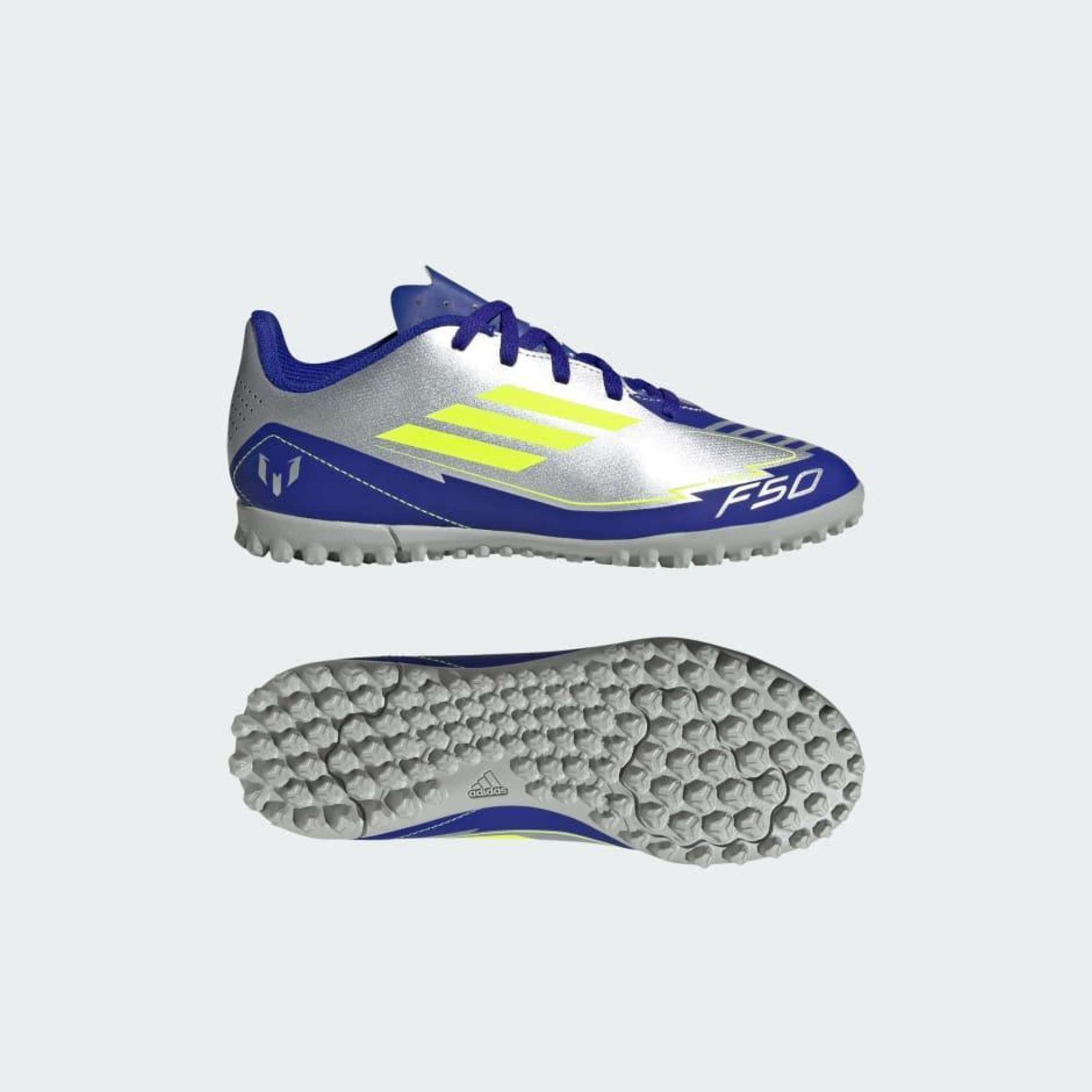 Дитячі Сороконіжки Adidas F50 CLUB TF J MESSI Cріблястий 37.5 (IH0923 37.5) - 2 - Robinzon.ua