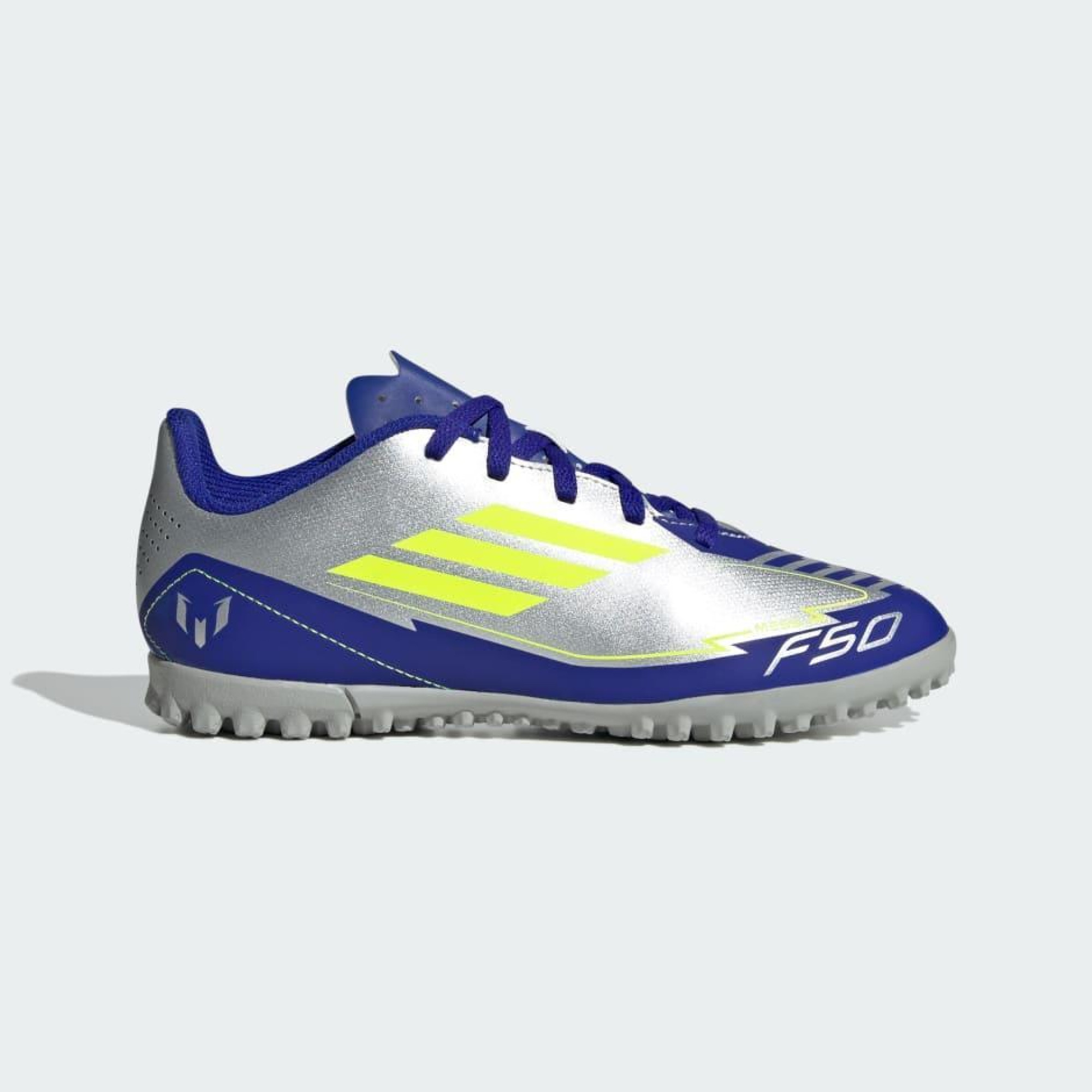 Дитячі Сороконіжки Adidas F50 CLUB TF J MESSI Cріблястий 37.5 (IH0923 37.5) - Robinzon.ua