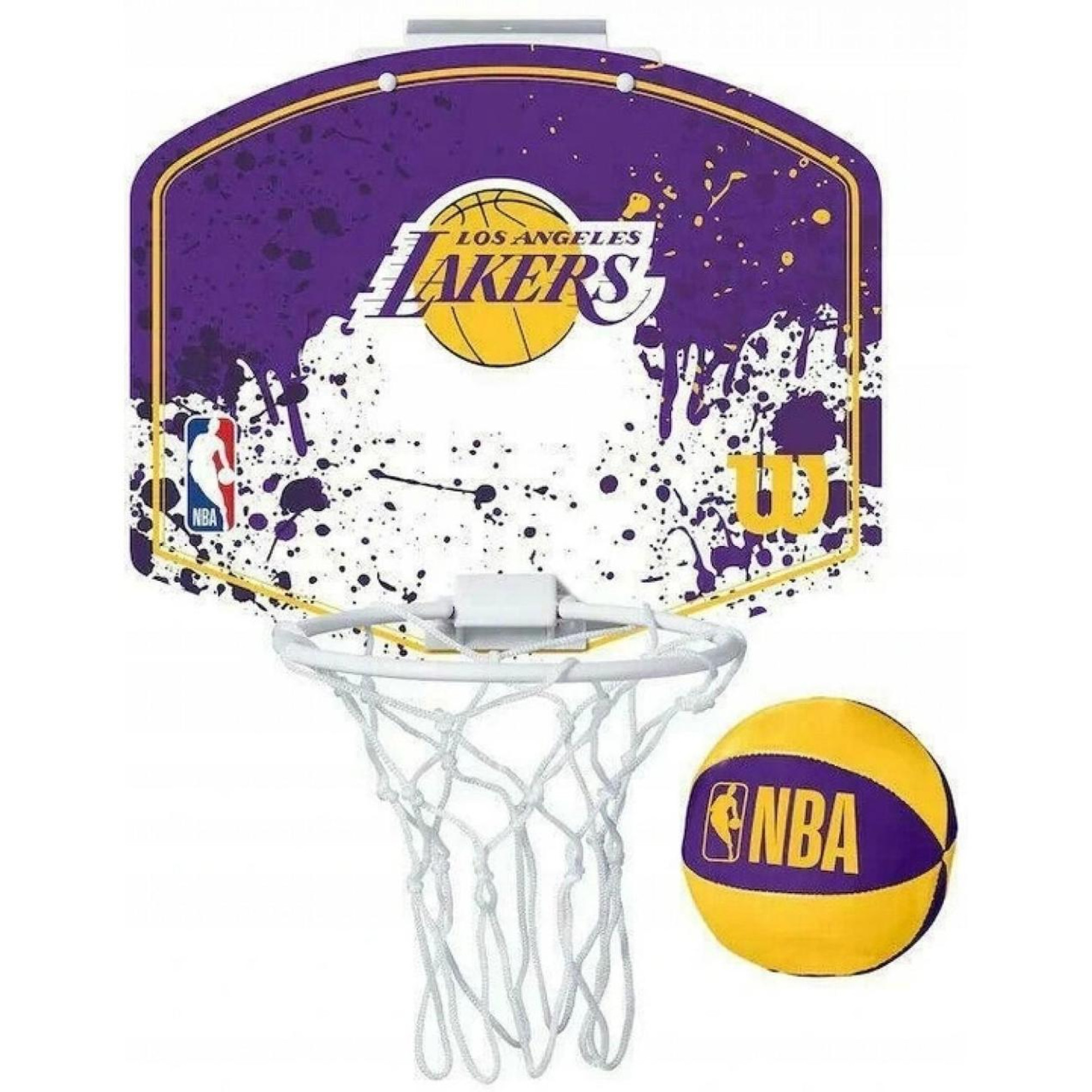 Набір баскетбольний Wilson NBA TEAM MINI HOOP LA LAKERS Жовтий Синій (WTBA1302LAL) - Robinzon.ua