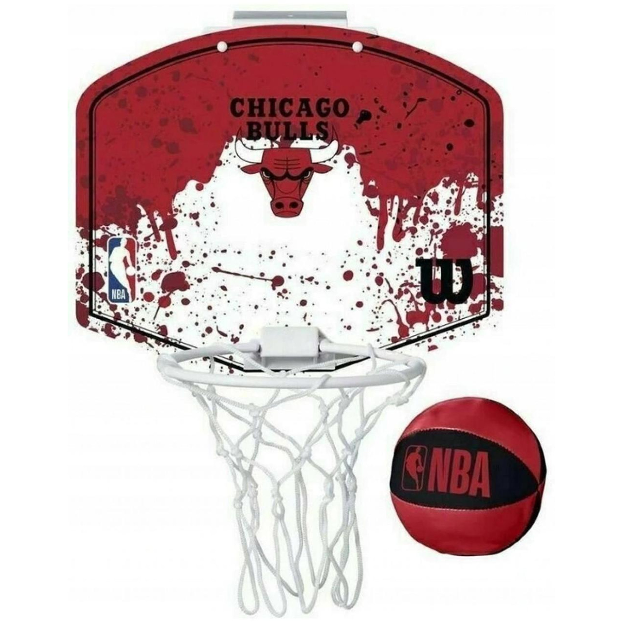 Набір баскетбольний Wilson NBA TEAM MINI HOOP CHI BULLS Червоний (WTBA1302CHI) - Robinzon.ua