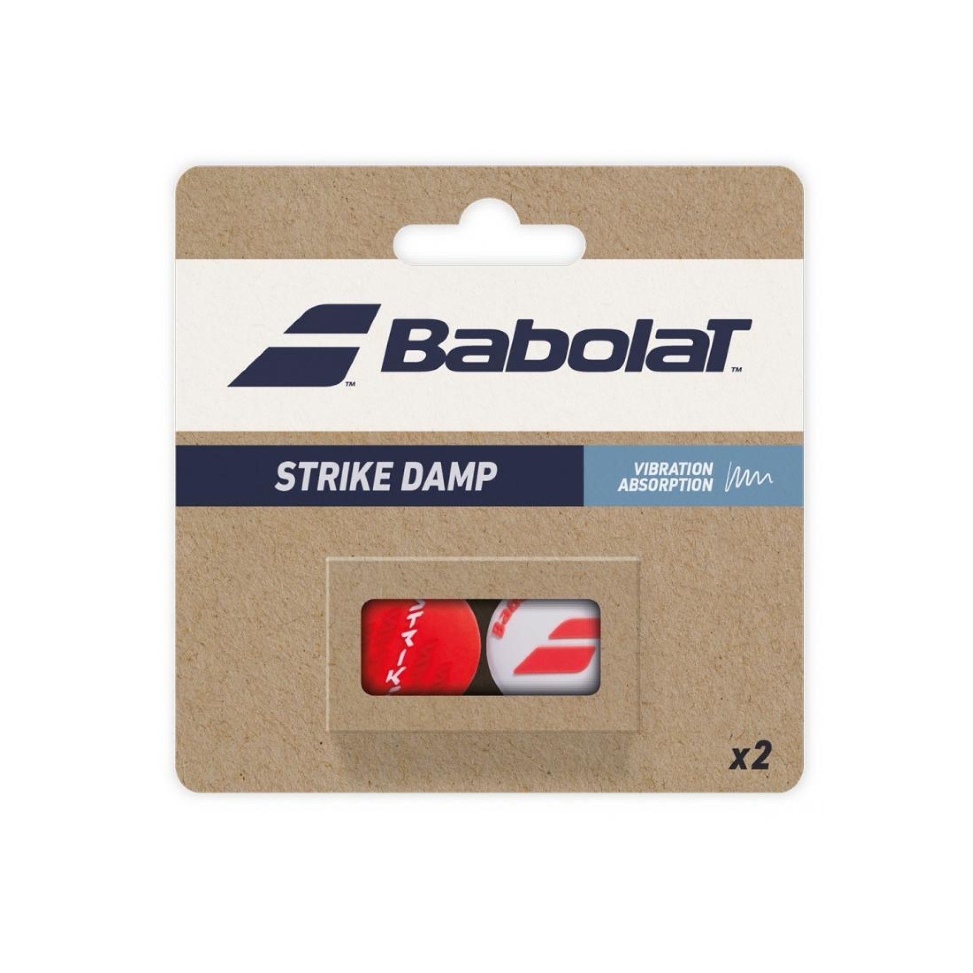 Віброгасник Babolat Strike Damp 2 Червоний Білий (700125-100) - Robinzon.ua