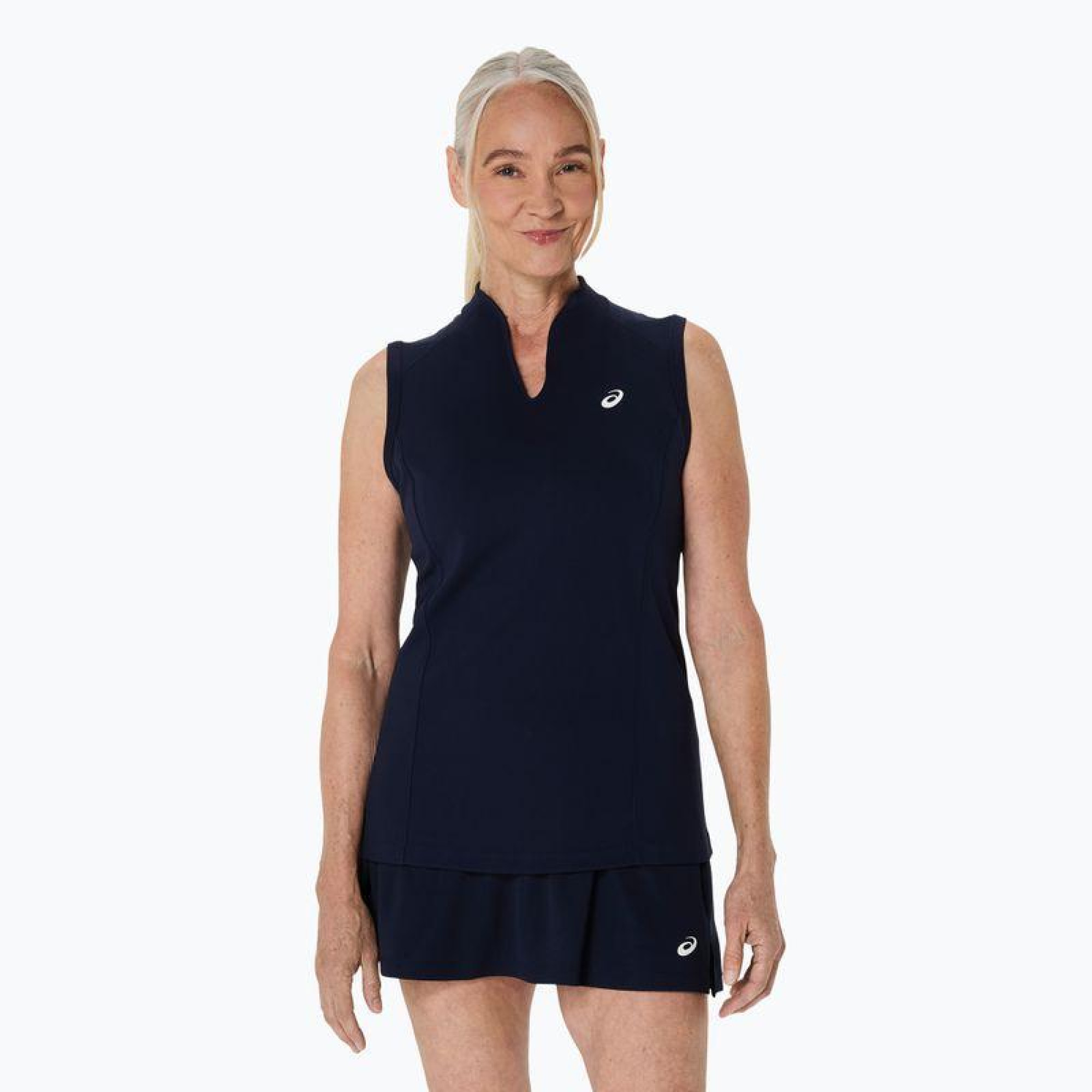 Жіноча тенісна Майка Asics  COURT TANK MIDNIGHT Темно-синій XS (2042A370-400 XS) - Robinzon.ua