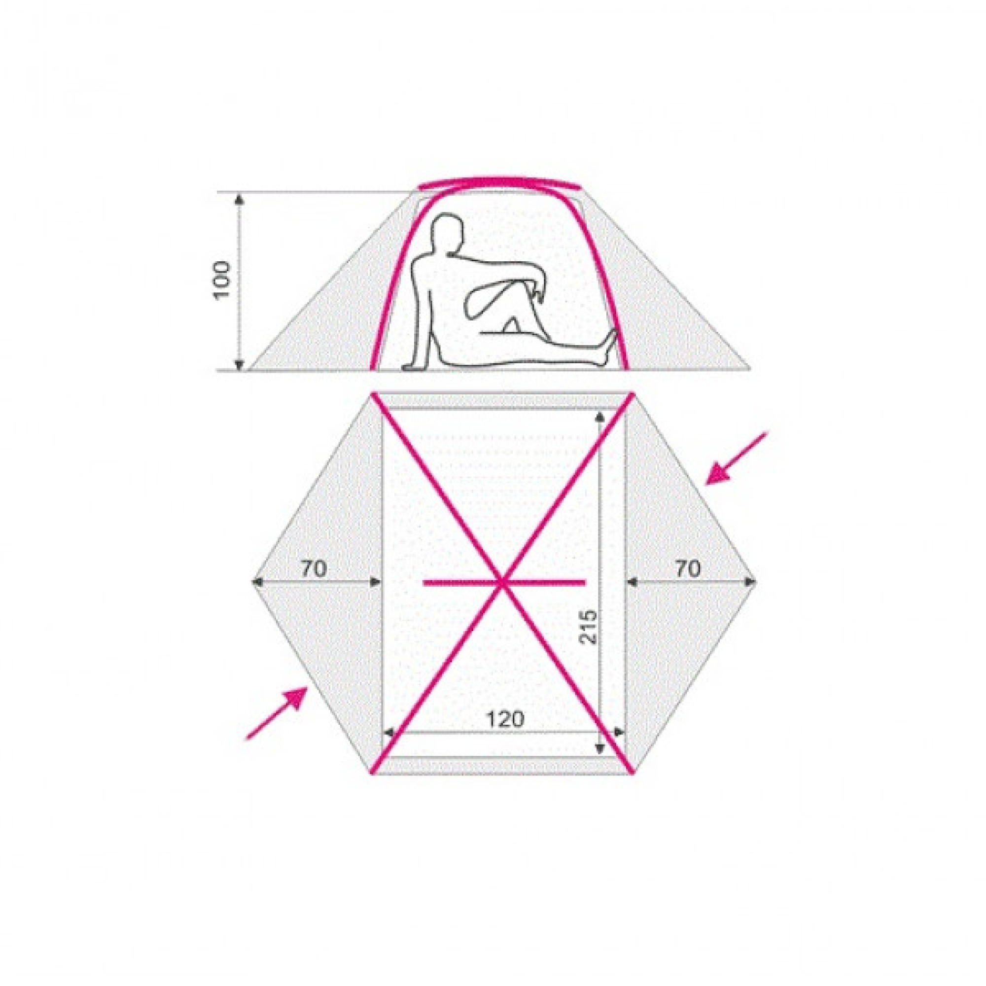 Палатка Terra Incognita SkyLine 2 Lite (TI-SKY2L) - 1 - Robinzon.ua