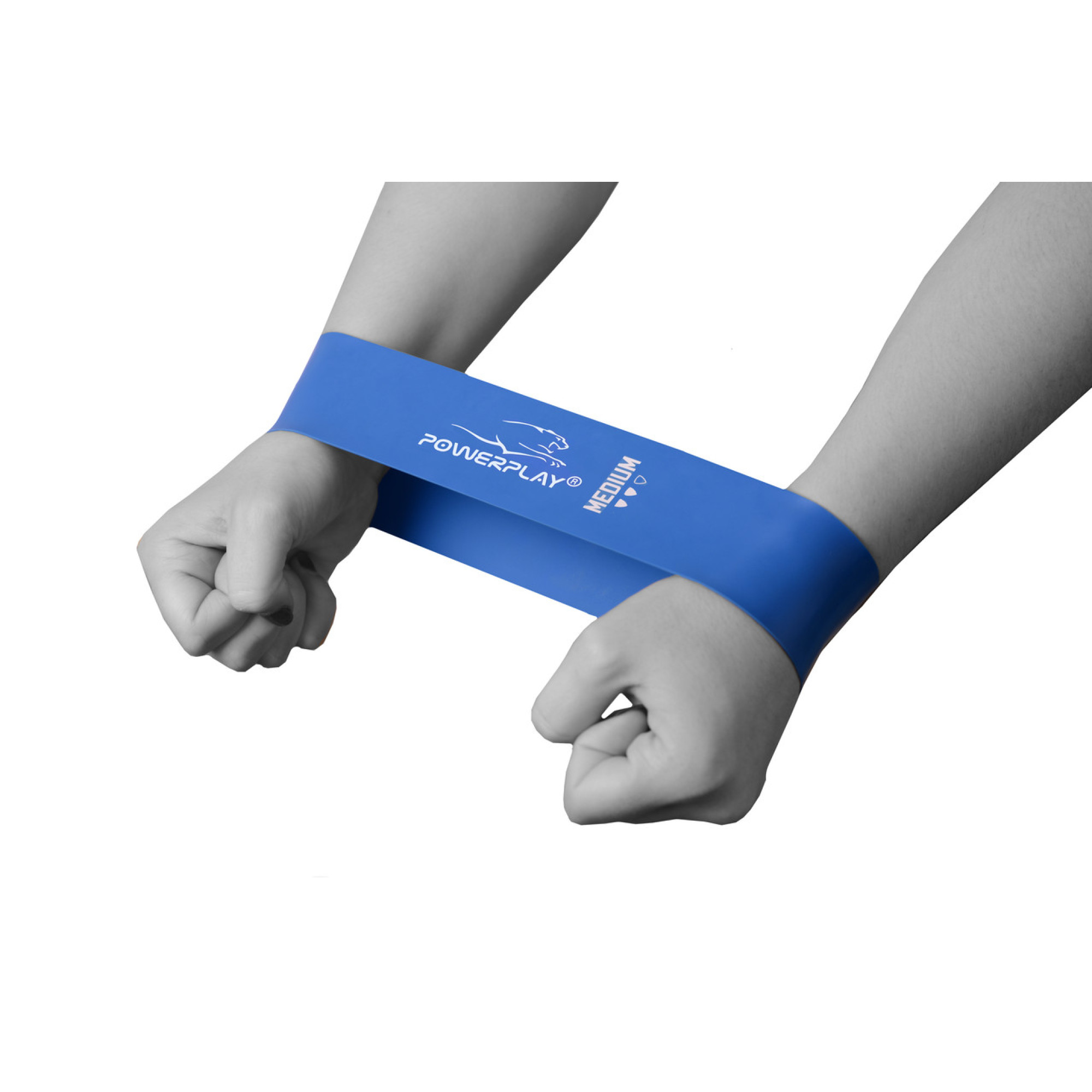 Фітнес-гумка PowerPlay 4114 Medium Сіня (500*50*1мм) - 5 Фітнес-гумка PowerPlay 4114 Medium Сіня (500*50*1мм) - 5 - Robinzon.ua