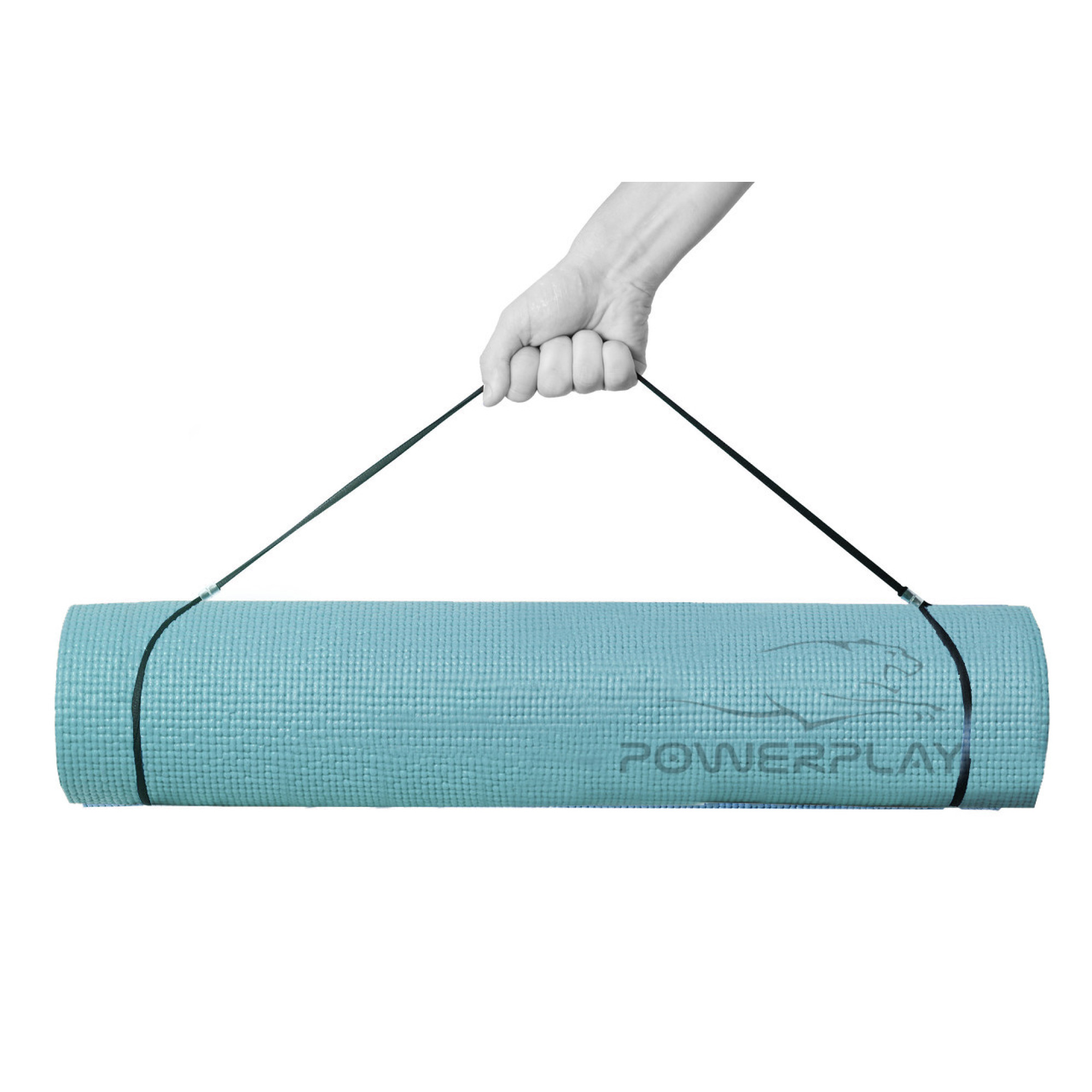Коврик для йоги и фитнеса PowerPlay 4010 (173*61*0.6) Зелёный - 1 - Robinzon.ua