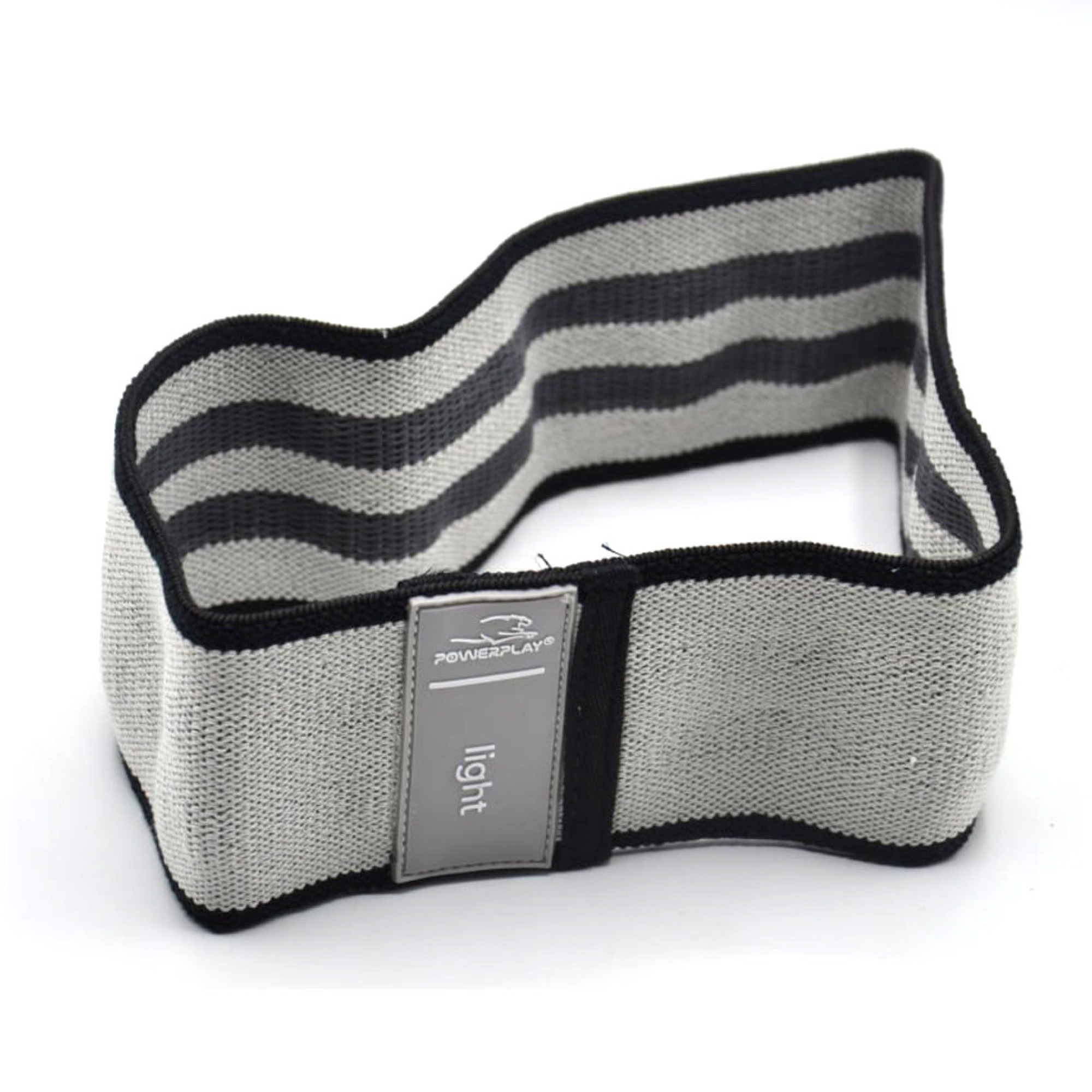 Резинка для фитнеса тканая PowerPlay 4111 S Серая (d_64cm) - 1 - Robinzon.ua