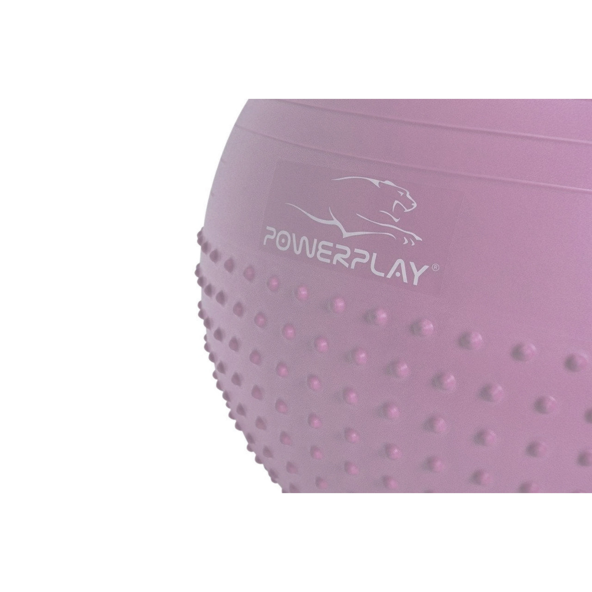 М'яч для фітнесу (фітбол) напівмасажний PowerPlay 4003 &Oslash;65 cm Gymball Ліловий + насос - 1 - Robinzon.ua