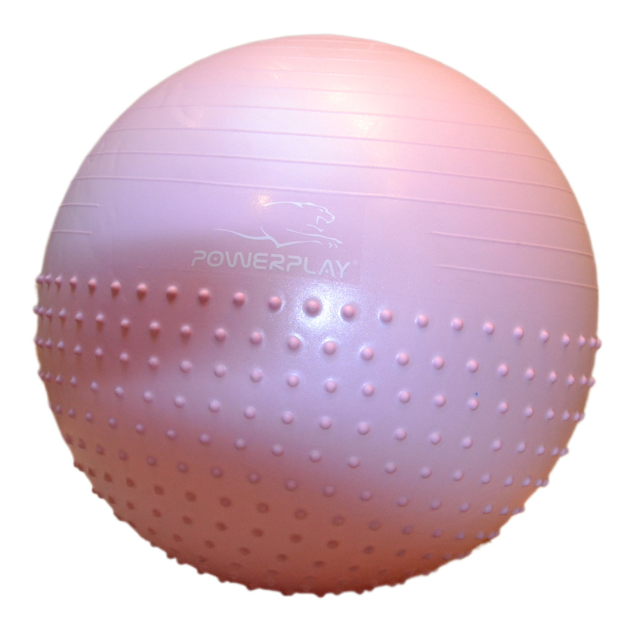 М'яч для фітнесу (фітбол) напівмасажний PowerPlay 4003 &Oslash;65 cm Gymball Ліловий + насос - 6 - Robinzon.ua