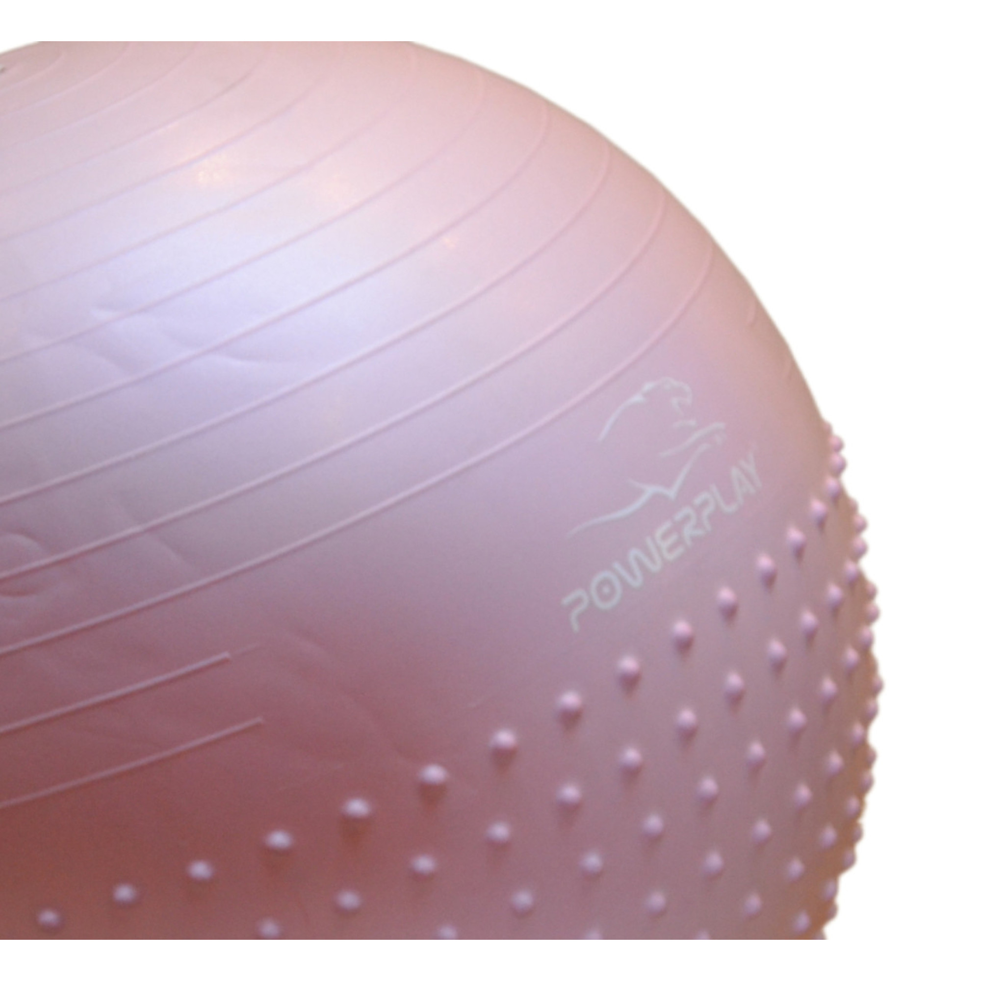 М'яч для фітнесу (фітбол) напівмасажний PowerPlay 4003 &Oslash;65 cm Gymball Ліловий + насос - 5 - Robinzon.ua