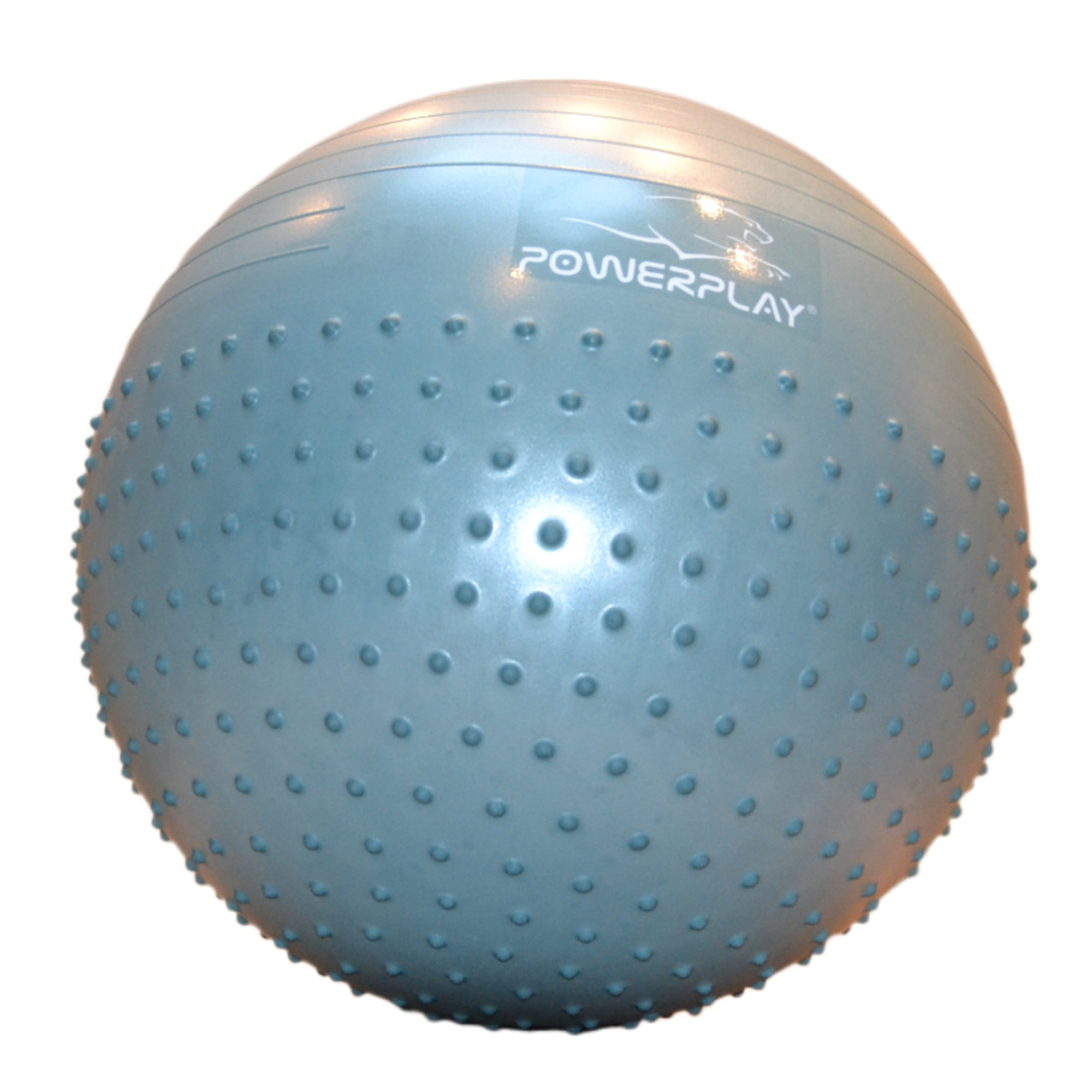 М'яч для фітнесу (фітбол) напівмасажний PowerPlay 4003 &Oslash;65 cm Gymball Зелений + насос - 6 - Robinzon.ua