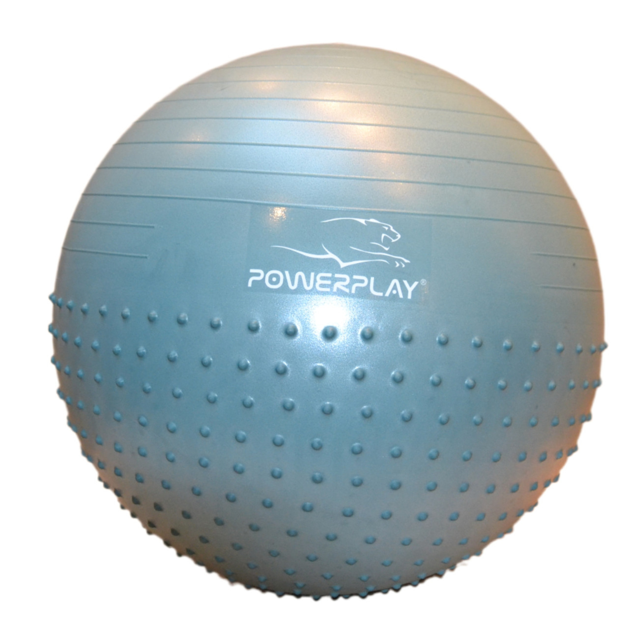 М'яч для фітнесу (фітбол) напівмасажний PowerPlay 4003 &Oslash;65 cm Gymball Зелений + насос - 5 - Robinzon.ua