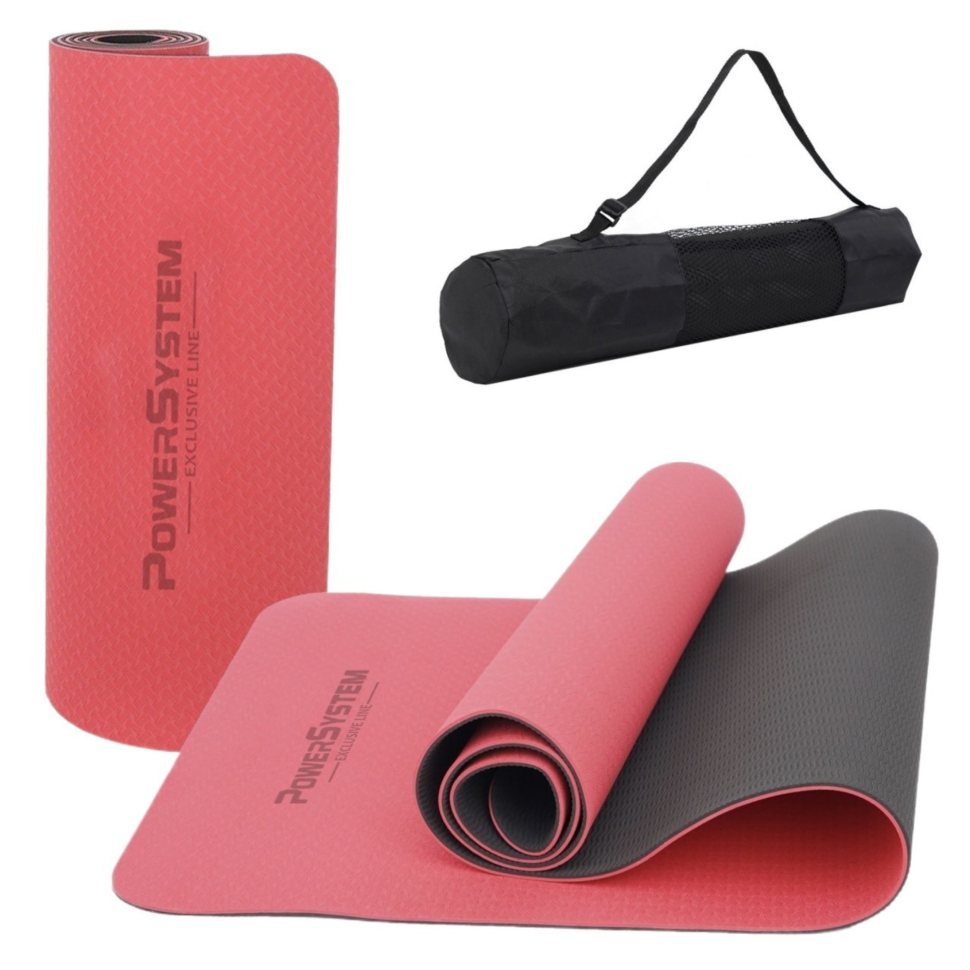 Килимок для фітнесу і йоги Power System Yoga Mat Premium PS-4060 Red - Robinzon.ua