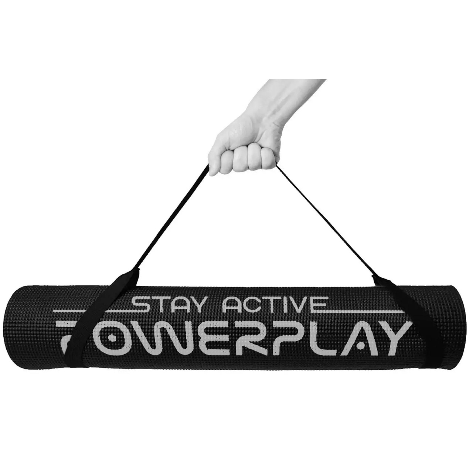 Килимок для йоги та фітнесу PowerPlay 4010 (173*61*0.6) Black - 2 - Robinzon.ua