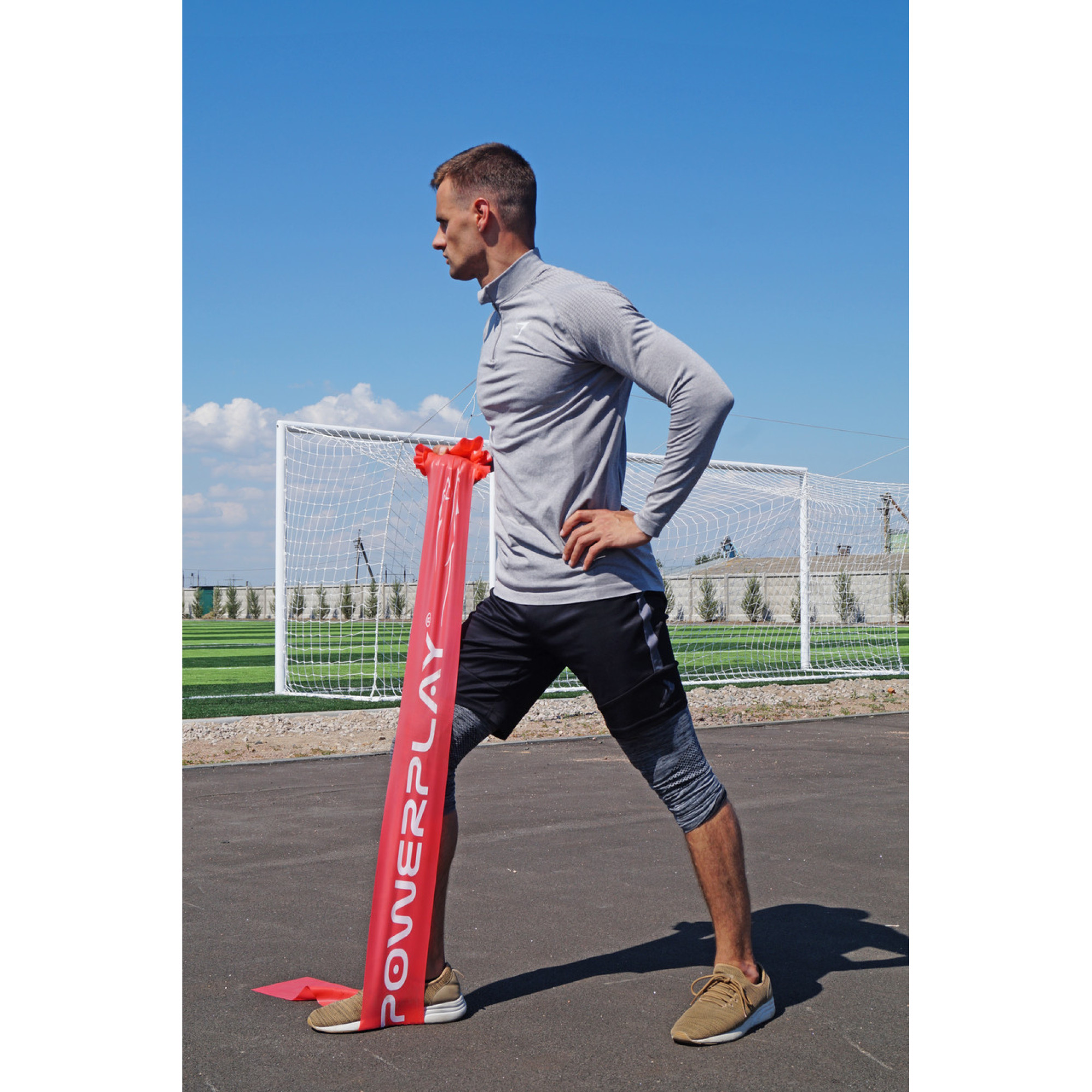 Стрічка-еспандер для фітнесу та реабілітації PowerPlay 4112 0.6мм MediBand Heavy Червона (11кг) - 6 - Robinzon.ua