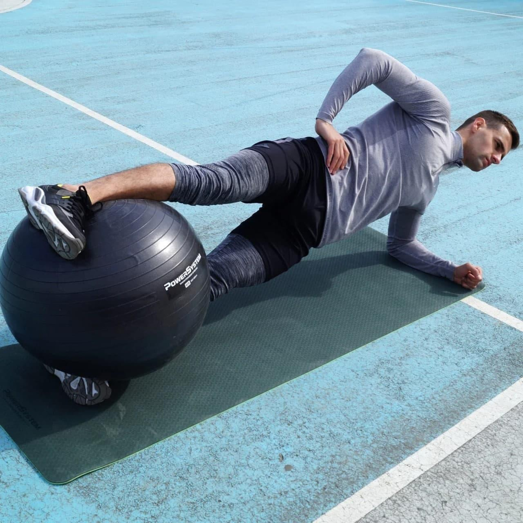 М'яч для фітнесу (фітбол) Power System PS-4011 Ø55 cm PRO Gymball Black - 6 М'яч для фітнесу (фітбол) Power System PS-4011 Ø55 cm PRO Gymball Black - 6 - Robinzon.ua