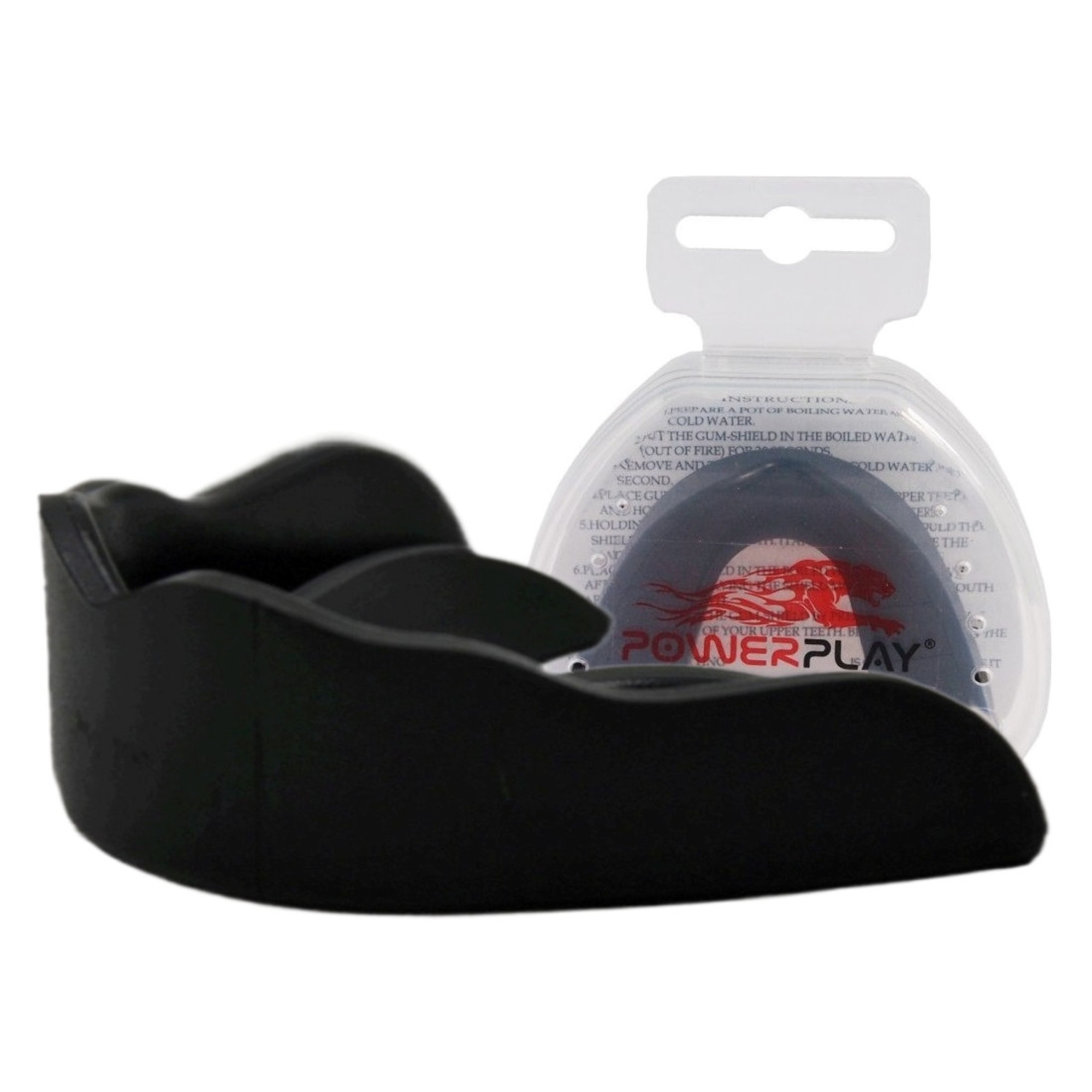 Капа боксерська PowerPlay 3318 JR дитяча (вік до 10) чорна - Robinzon.ua