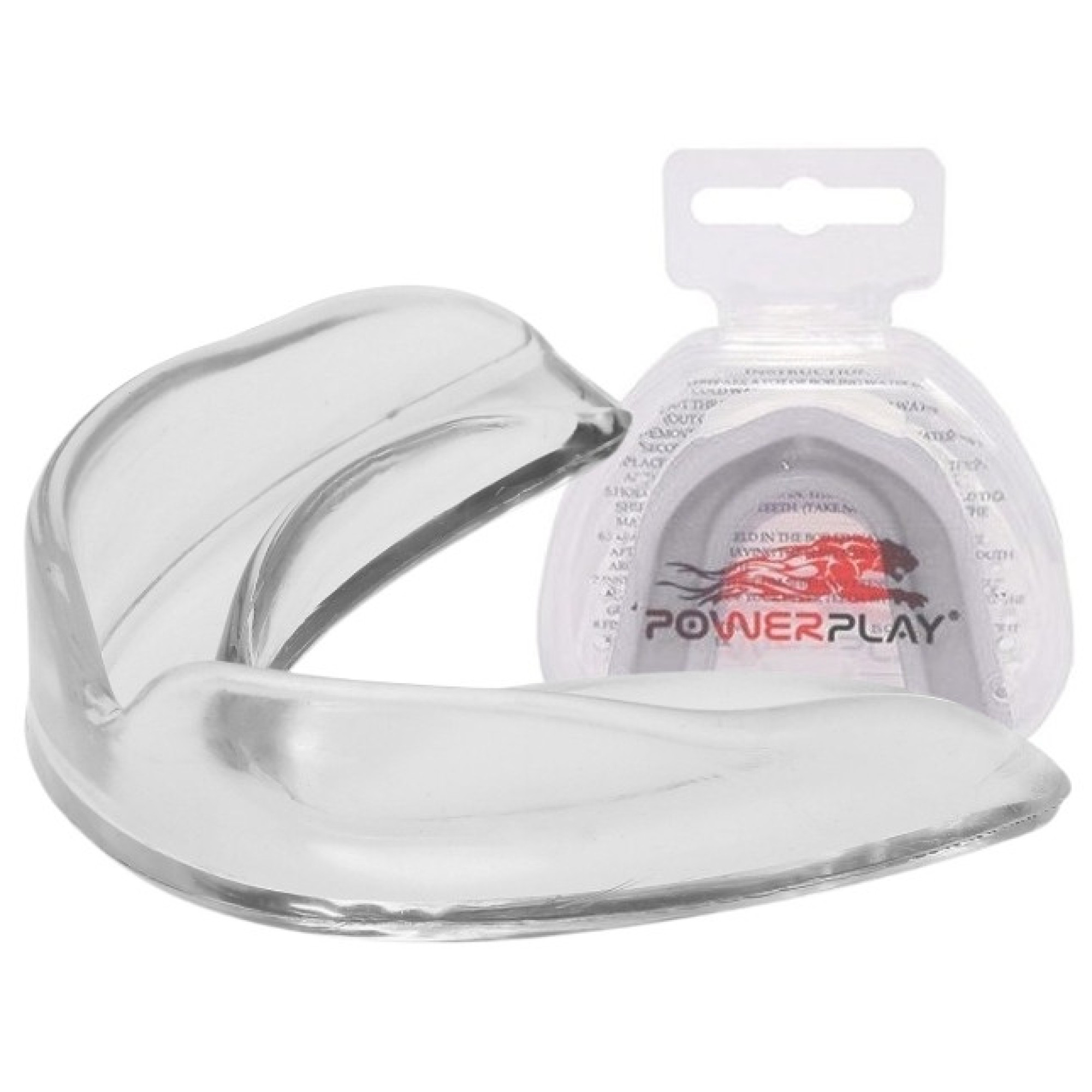 Капа боксерська PowerPlay 3317 SR доросла (вік 11+) прозора - Robinzon.ua