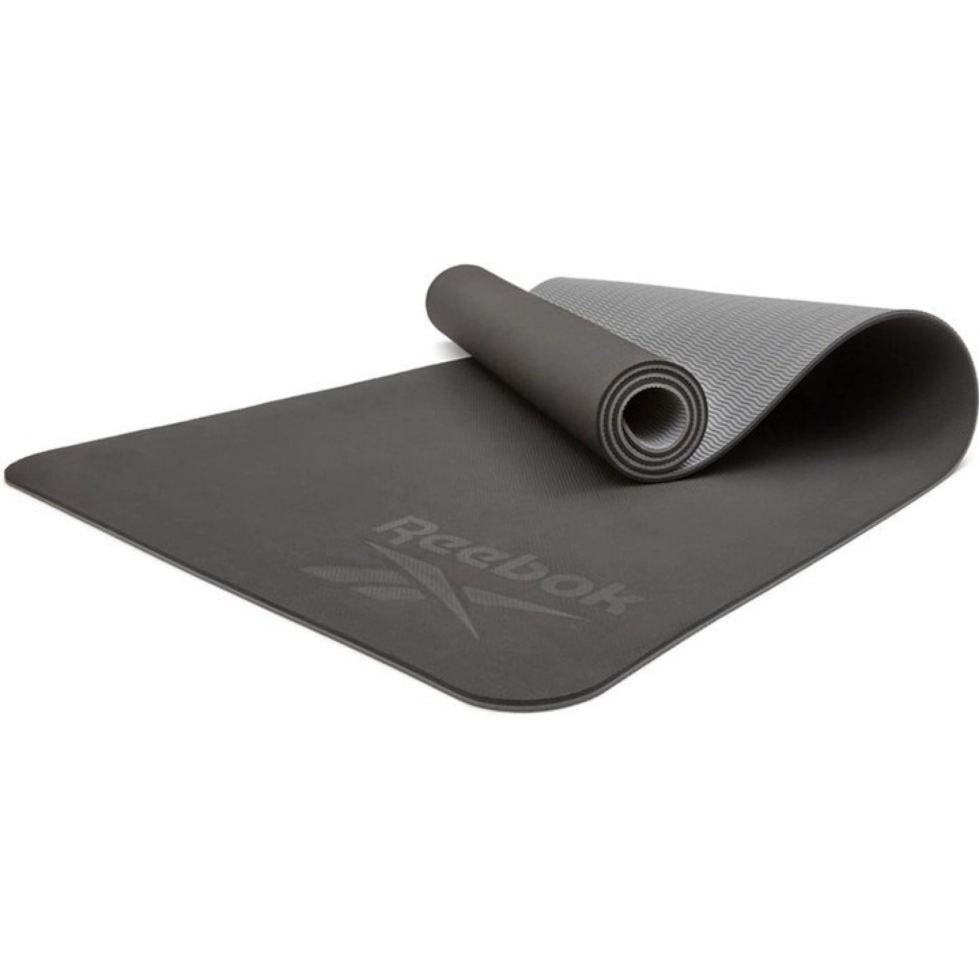 Двухстороний коврик для йоги  Reebok Double Sided 4mm Yoga Mat серый Уни 173 х 61 х 0,4 см RAYG-11042BKGR - 1 - Robinzon.ua