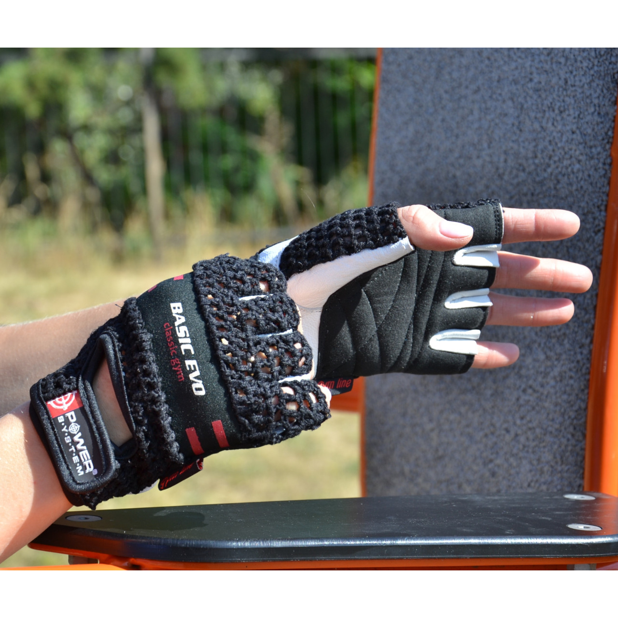 Рукавички для фітнесу і важкої атлетики Power System PS-2100 Basic EVO Black/Red Line XXL - 3 - Robinzon.ua