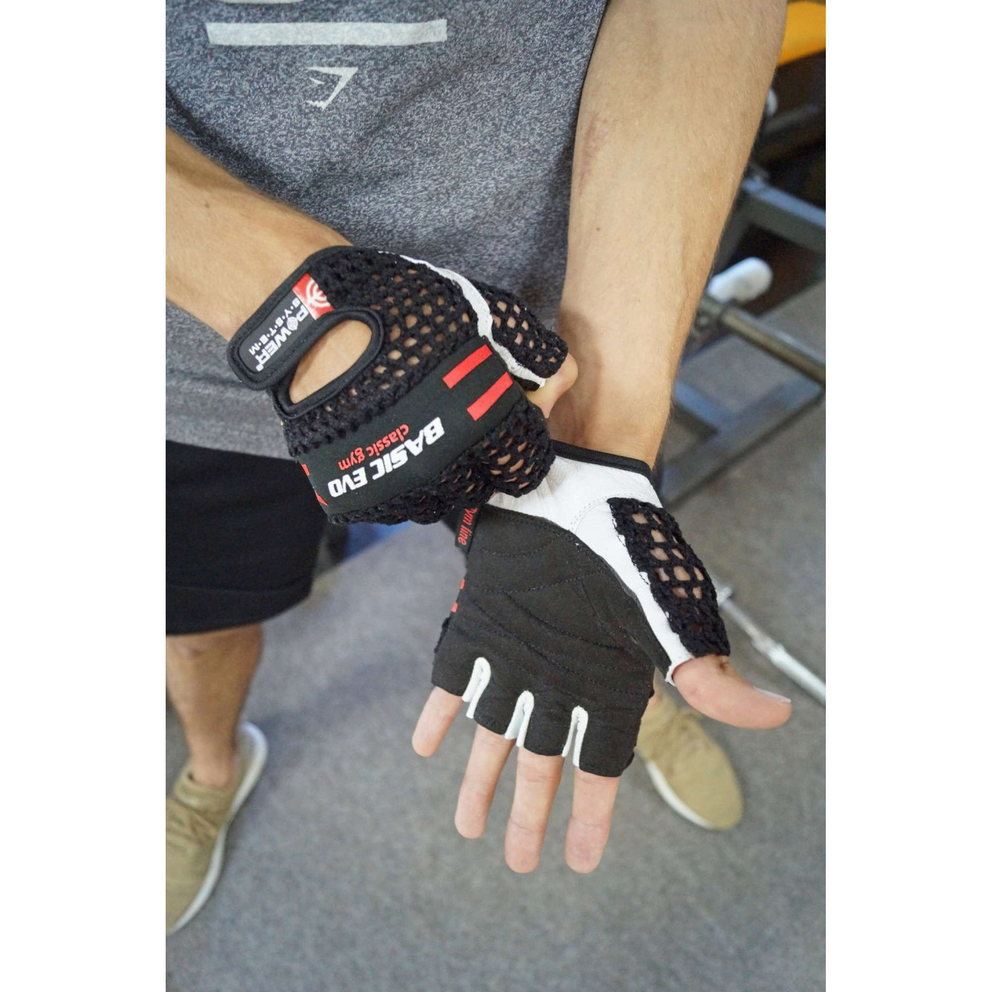 Рукавички для фітнесу і важкої атлетики Power System PS-2100 Basic EVO Black/Red Line XXL - 1 - Robinzon.ua