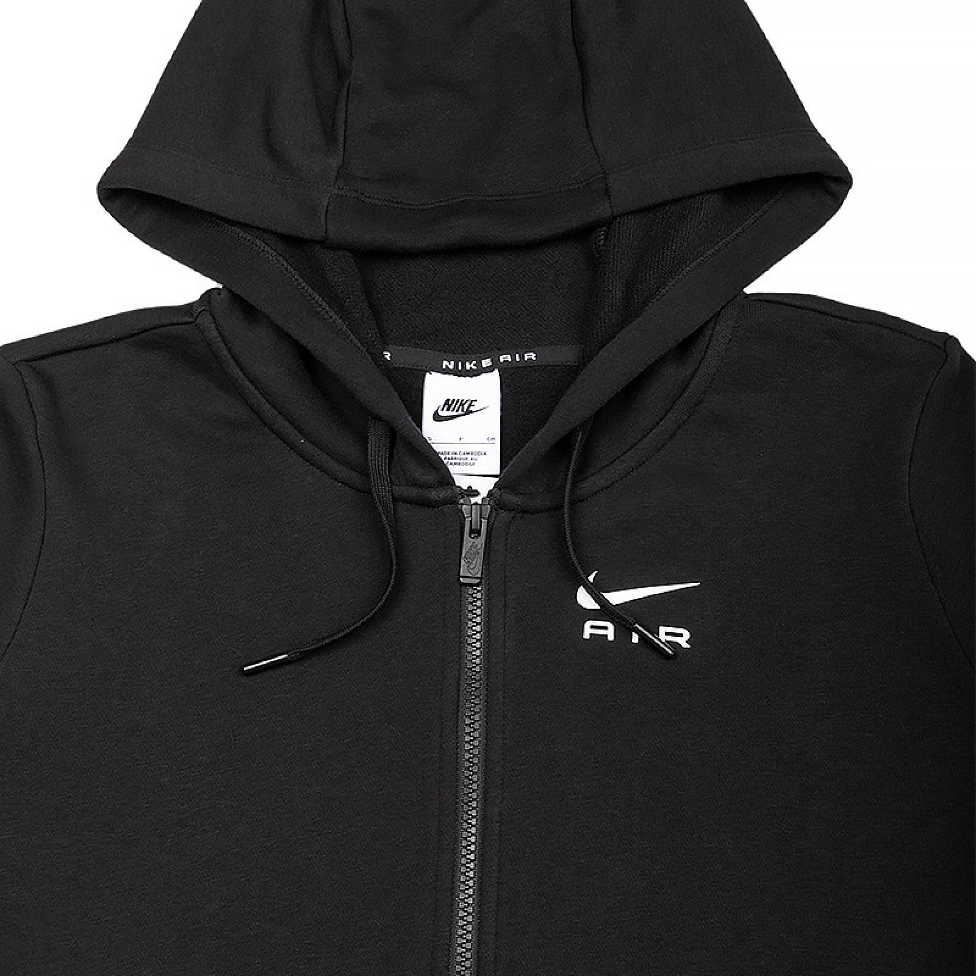 Жіноча Толстовка Nike W NSW AIR FLC HD FZ Чорний L (DV8046-010) - 1 - Robinzon.ua