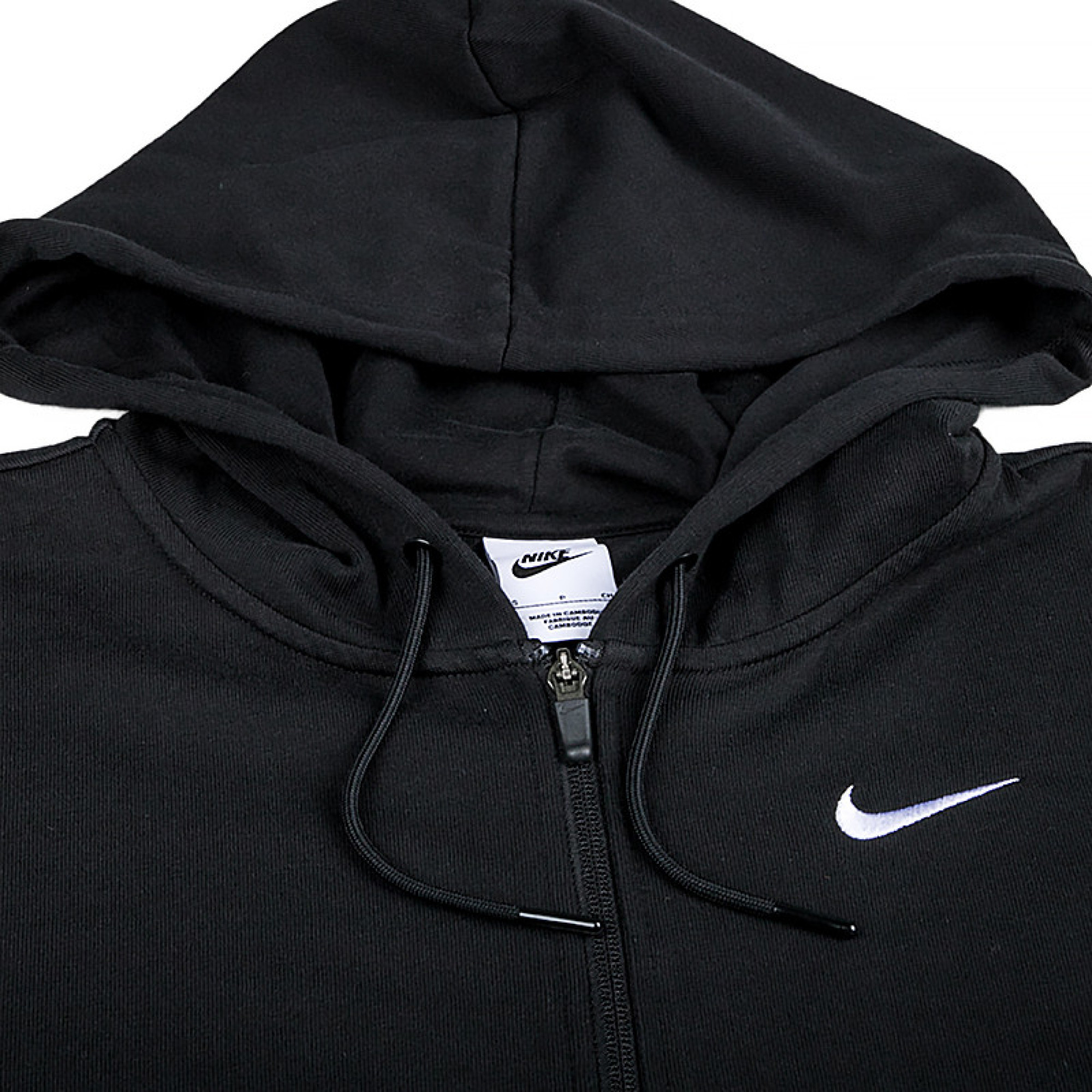 Жіноча Толстовка Nike W NSW JRSY OS FZ HOODIE Чорний L (7dDM6415-010 L) - 2 - Robinzon.ua