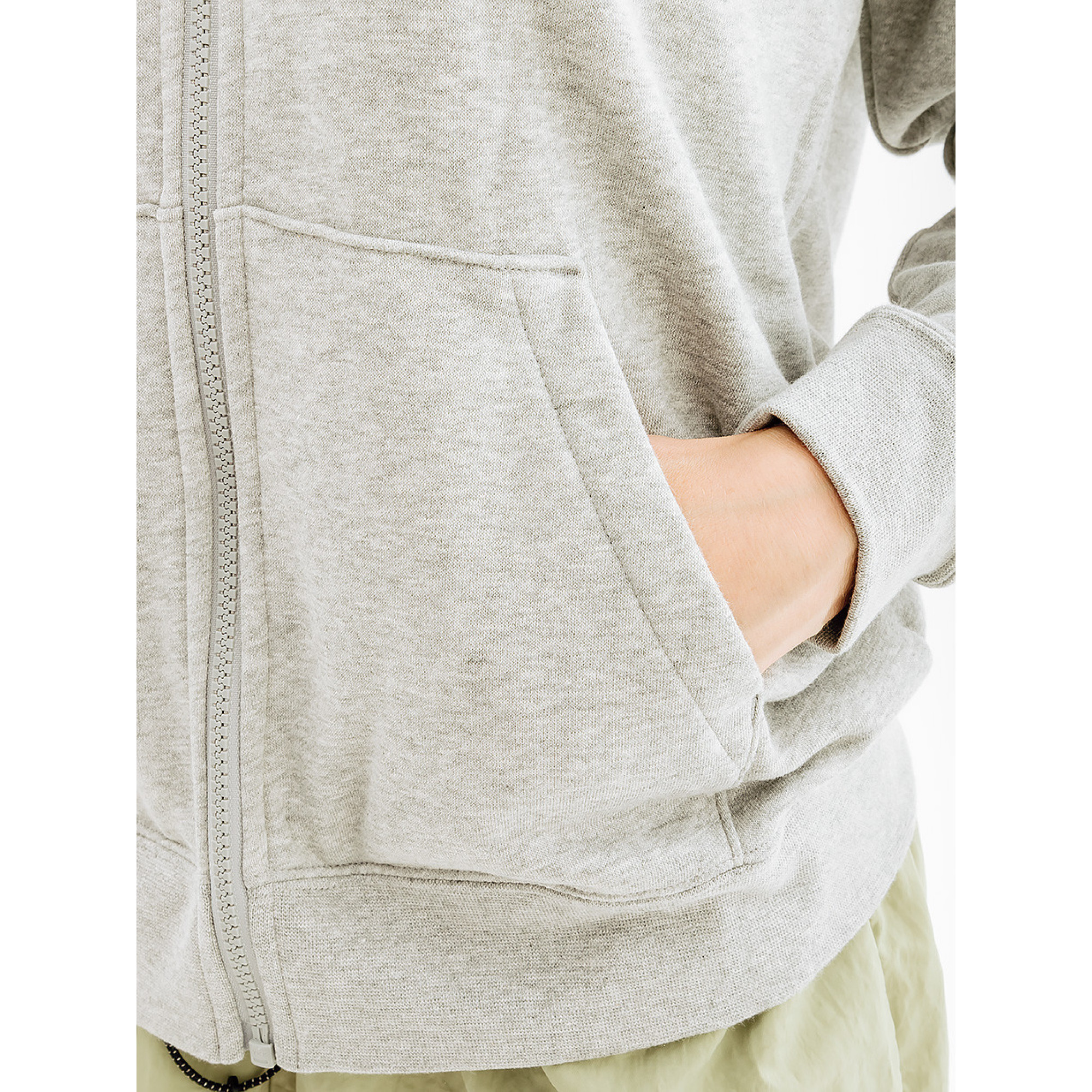 Жіноча Толстовка Nike CLUB FLC FZ HOODIE STD Сірий  L (7dDQ5471-063 L) - 3 - Robinzon.ua