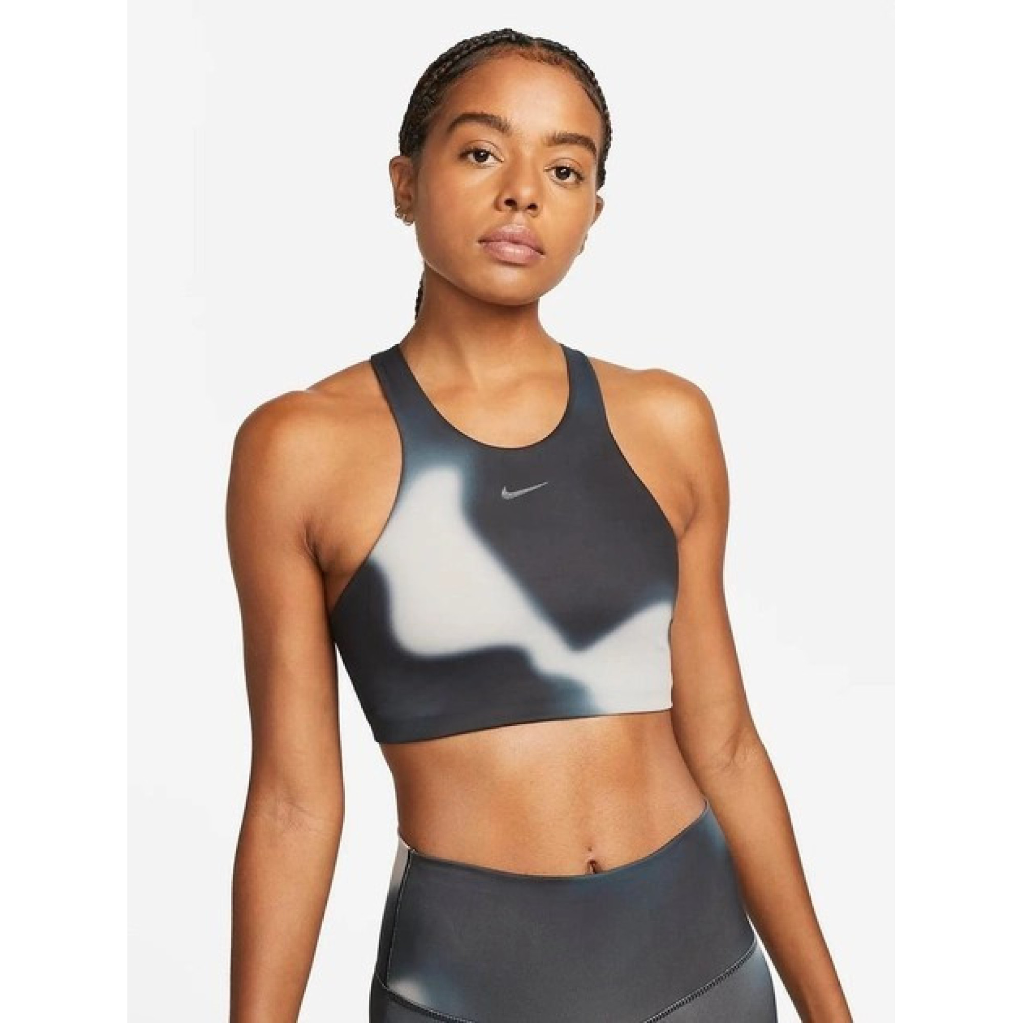 Жіночий Топ Nike W NY DF SWSH MD365 AOP BRA срібний Жін XS DM0647-070 XS - Robinzon.ua