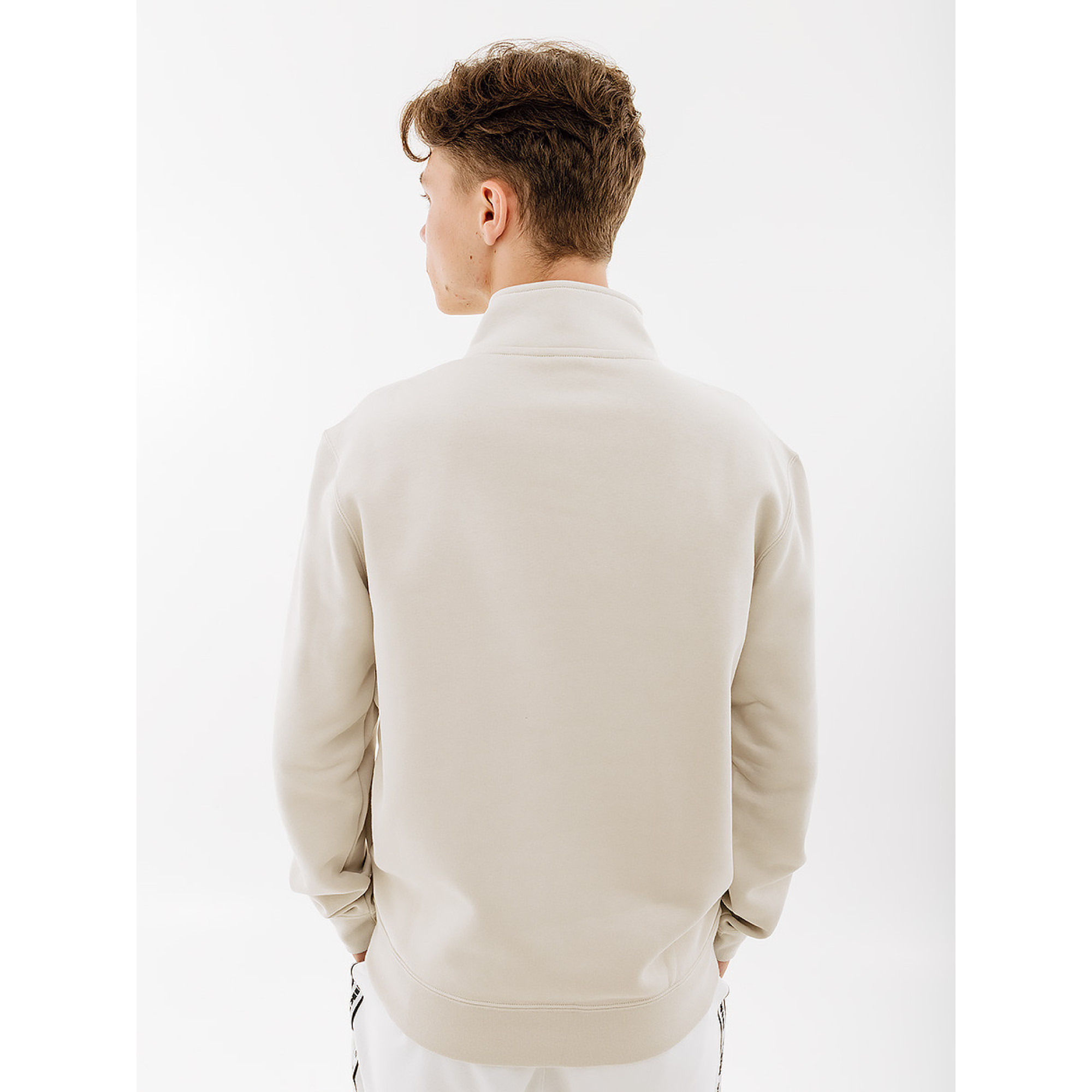 Чоловіча Кофта Nike CLUB BB HZ TOP Білий L (7dDD4732-073 L) - 2 - Robinzon.ua