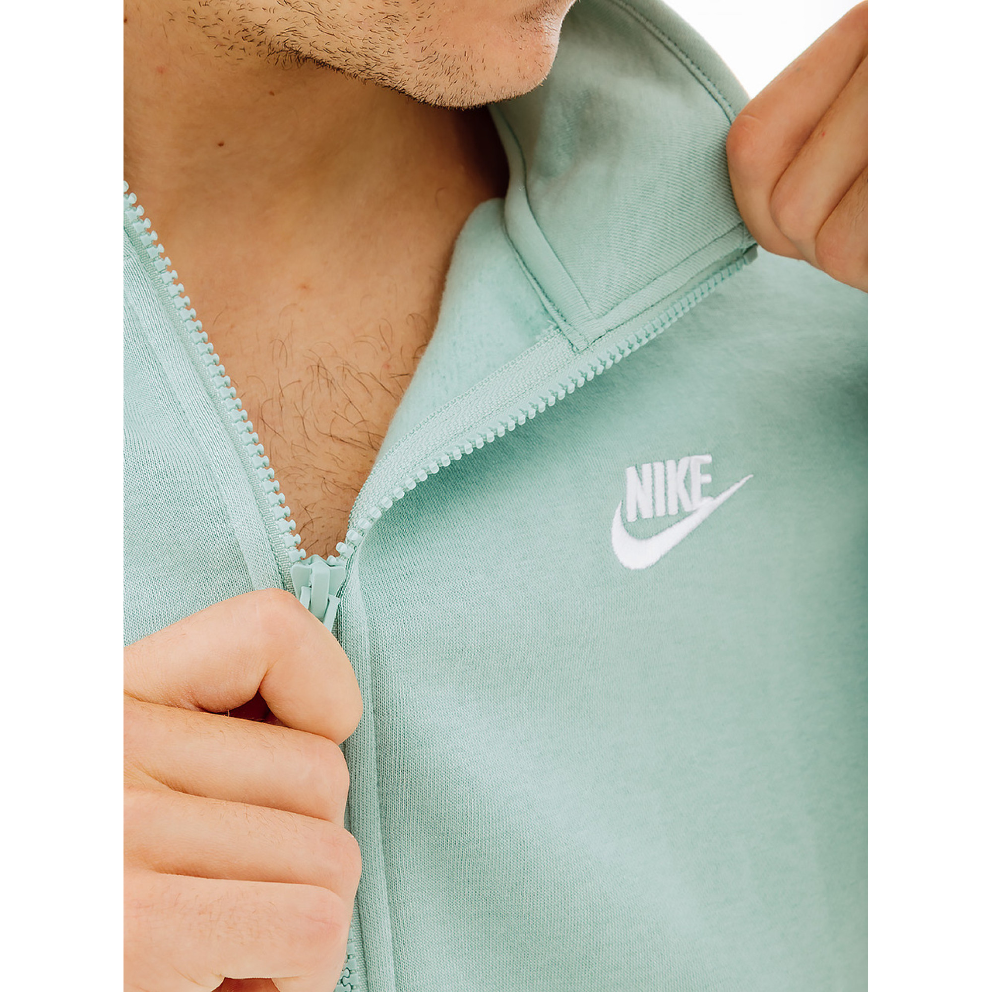 Чоловіча Кофта Nike CLUB BB HZ TOP Бірюзовий XL (7dDD4732-309 XL) - 1 - Robinzon.ua