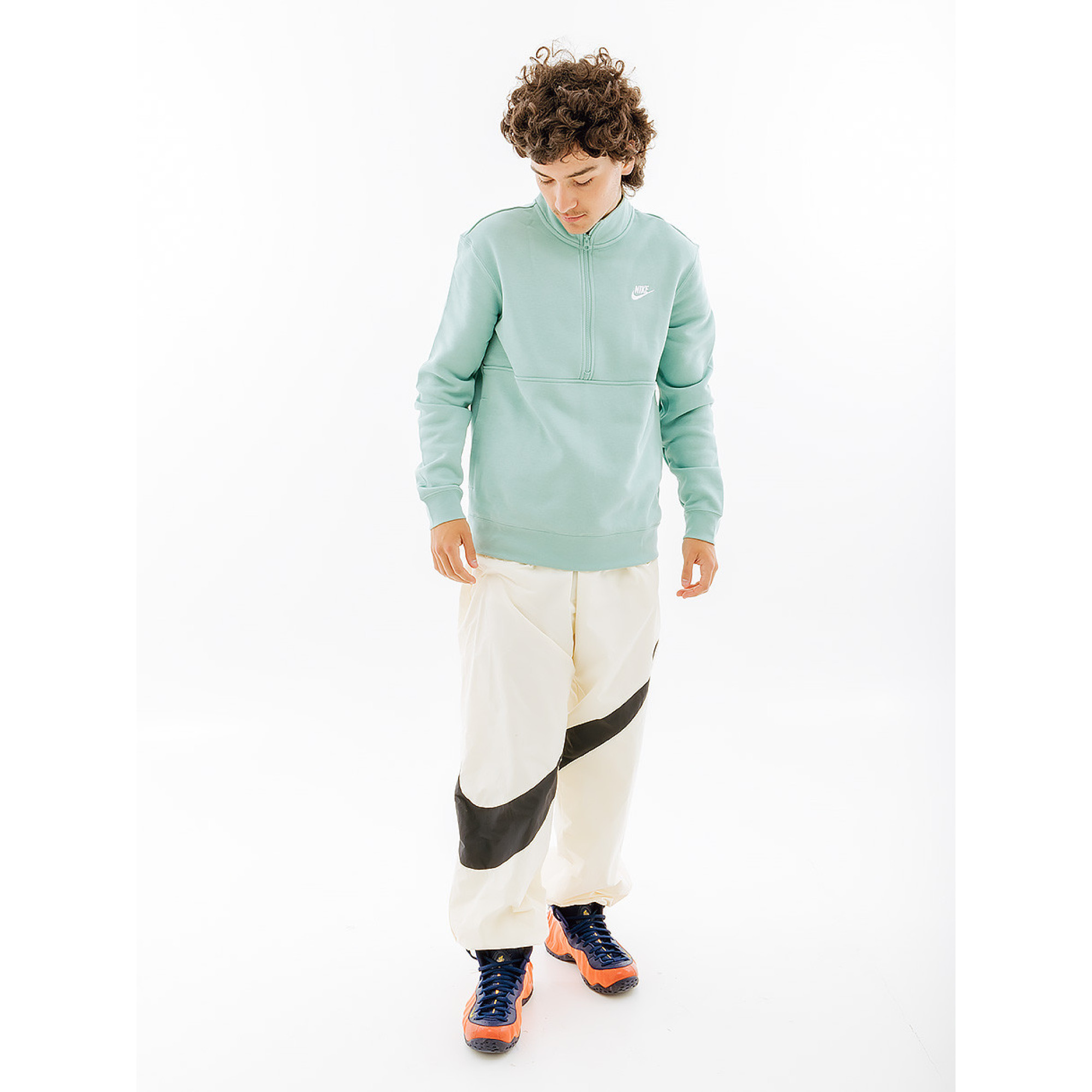 Чоловіча Кофта Nike CLUB BB HZ TOP Бірюзовий XL (7dDD4732-309 XL) - Robinzon.ua