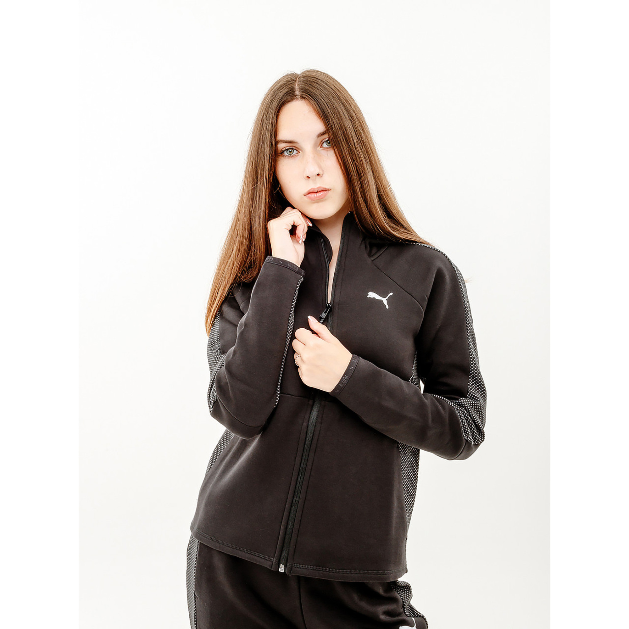 Жіноча Кофта Puma EVOSTRIPE Full-Zip Hoodie Чорний  XS (7d67607301 XS) - Robinzon.ua